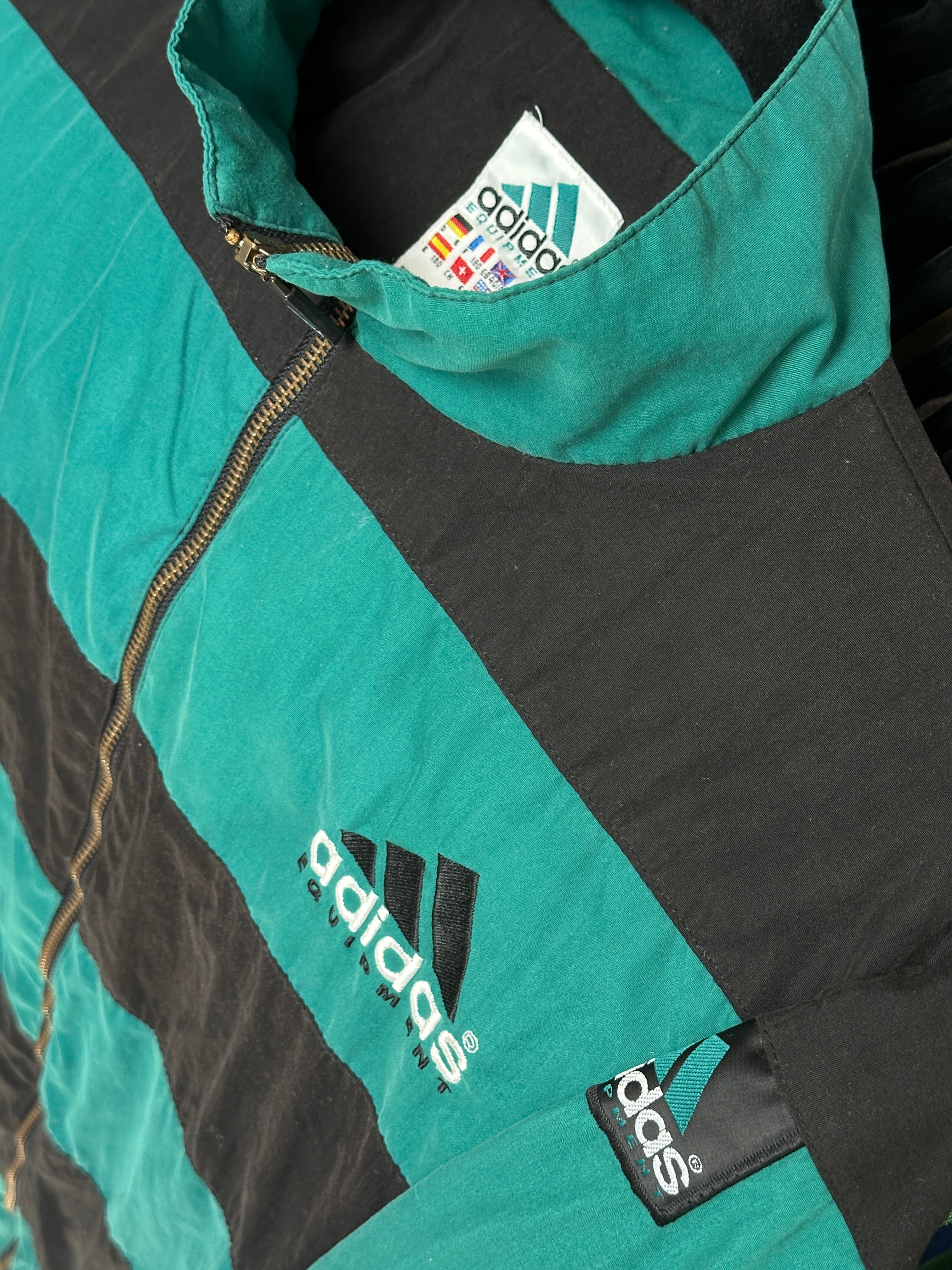1990s Adidas Equipment Leichte Jacke Streifen L–XL | Men’s Vintage