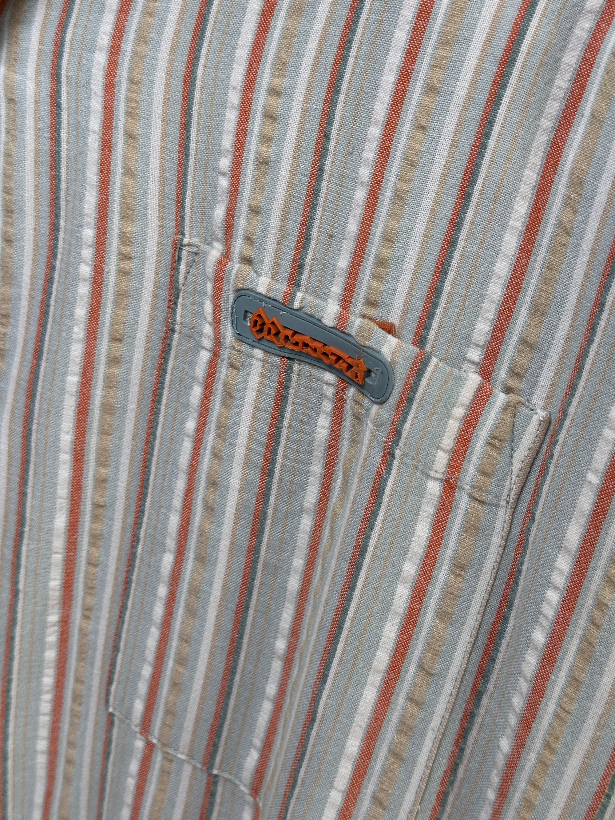 1990s Brunotti Heavy Sommer Hemd gestreift XL