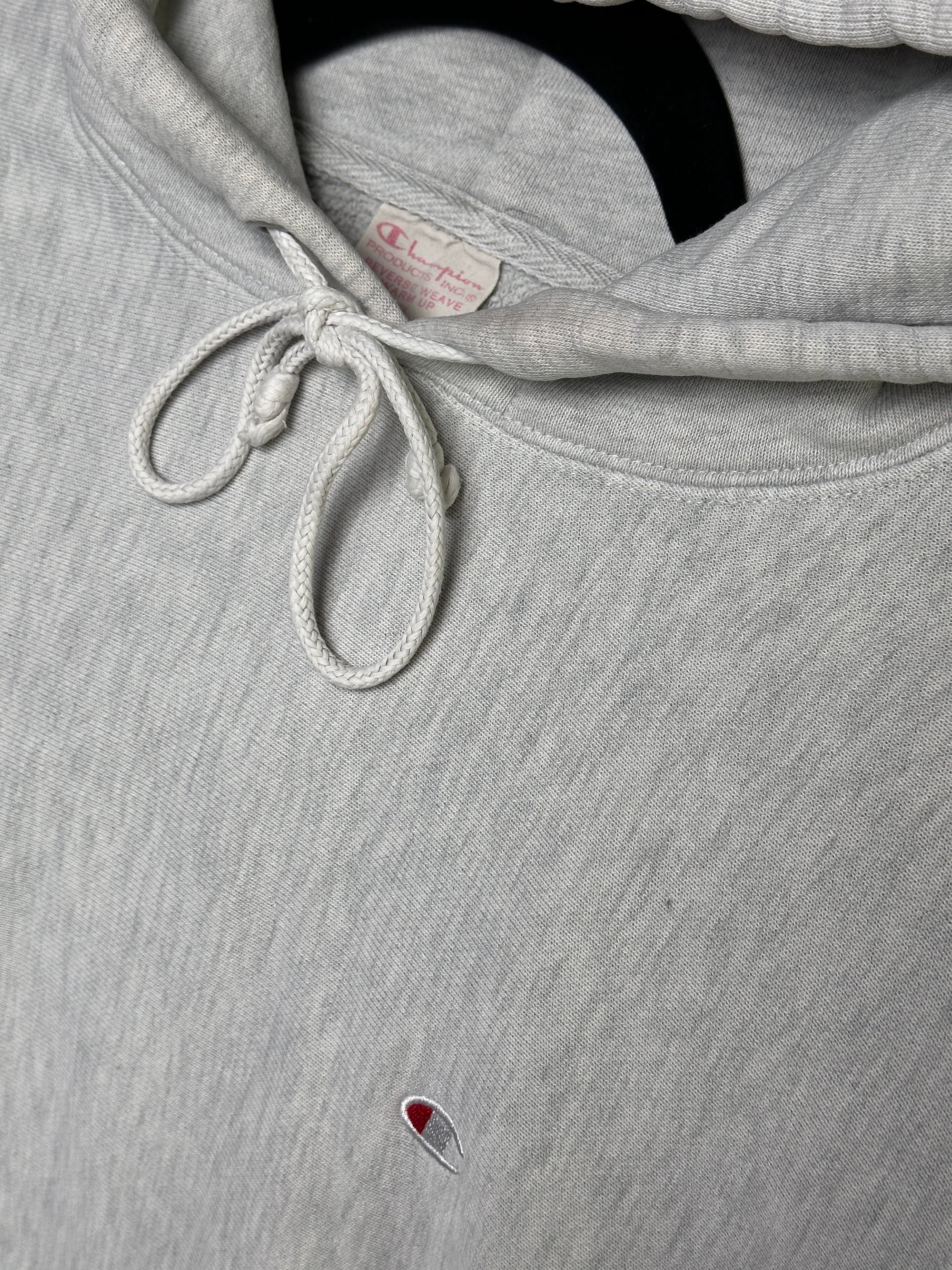 1980s Champion USA Reverse Weave Heavy Hoodie Grau S | Men’s Vintage