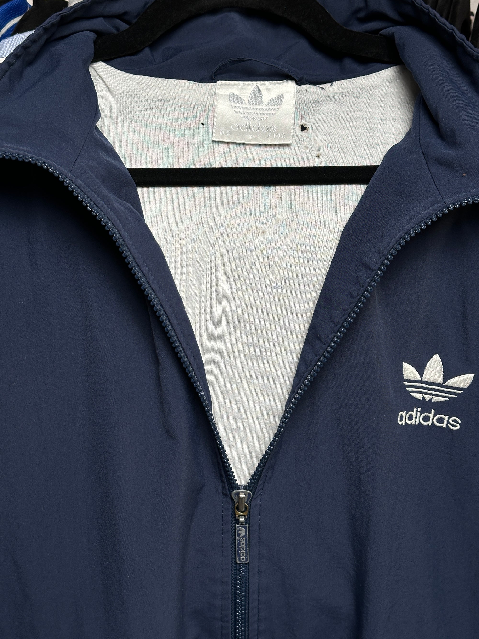 1990s Adidas Trainingsjacke Dunkelblau XXL | Men’s Vintage