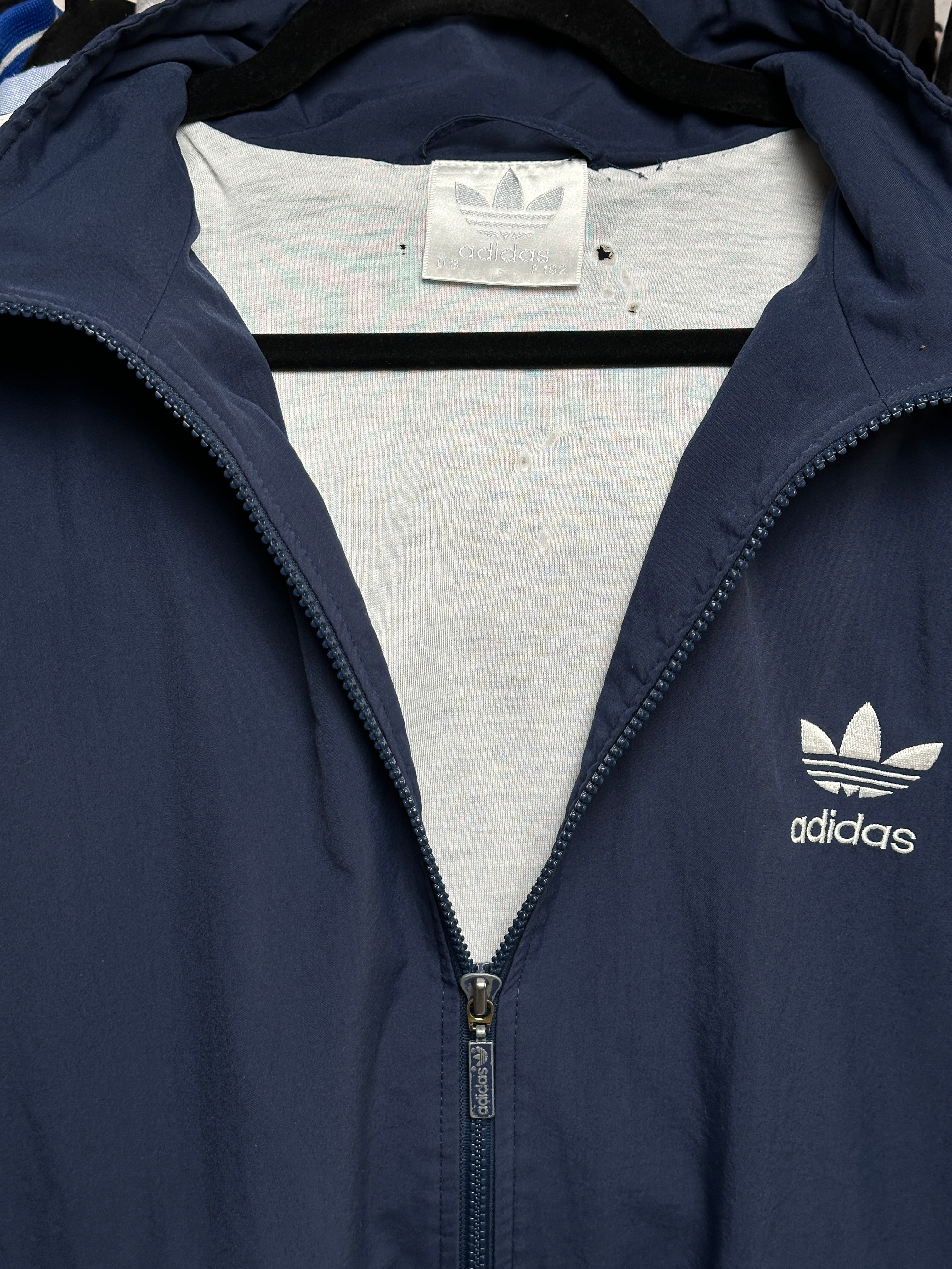 1990s Adidas Trainingsjacke Dunkelblau XXL | Men’s Vintage