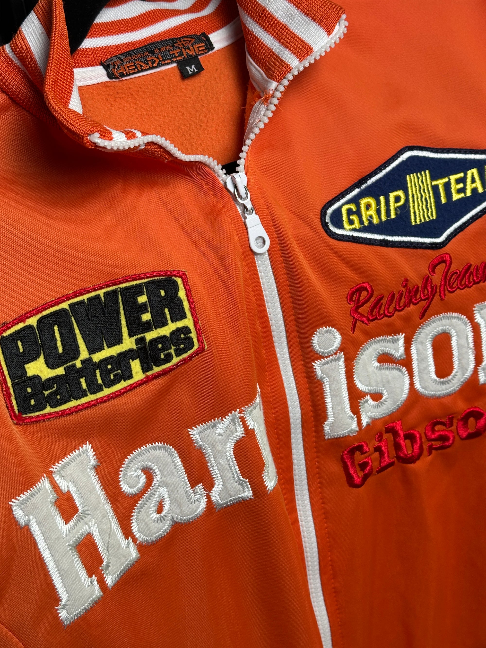 1990s Harrison Racing Jacke Orange M| DareDevil M Vintage