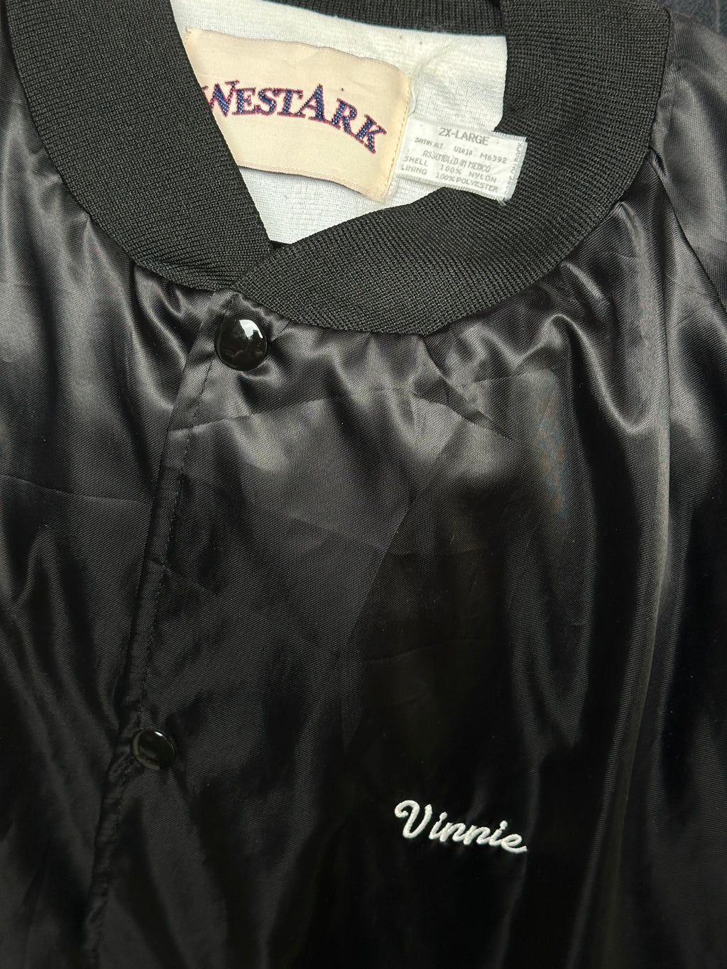 1990s Westark Park Place Poker Bomberjacke XXL | Men’s Vintage
