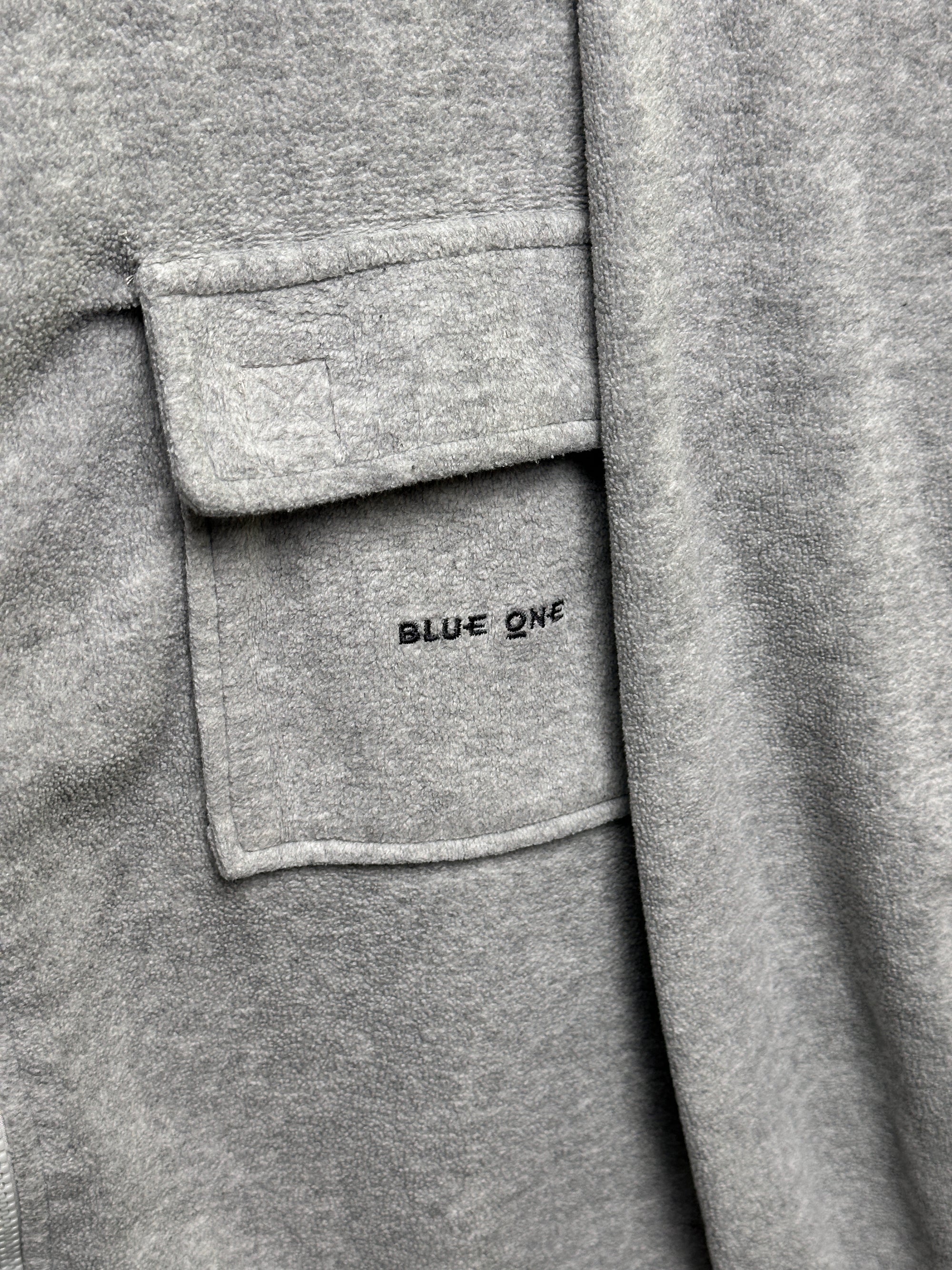 1990s Blue One Fleecejacke Grau | Men’s XL