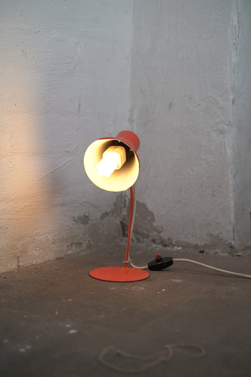 1970s VEB SZV-130 Schreibtischlampe Orange 40W