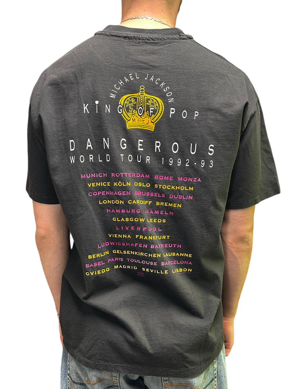 1992 Michael Jackson World Tour Vintage T-Shirt | Hanes USA Single Stitch XL