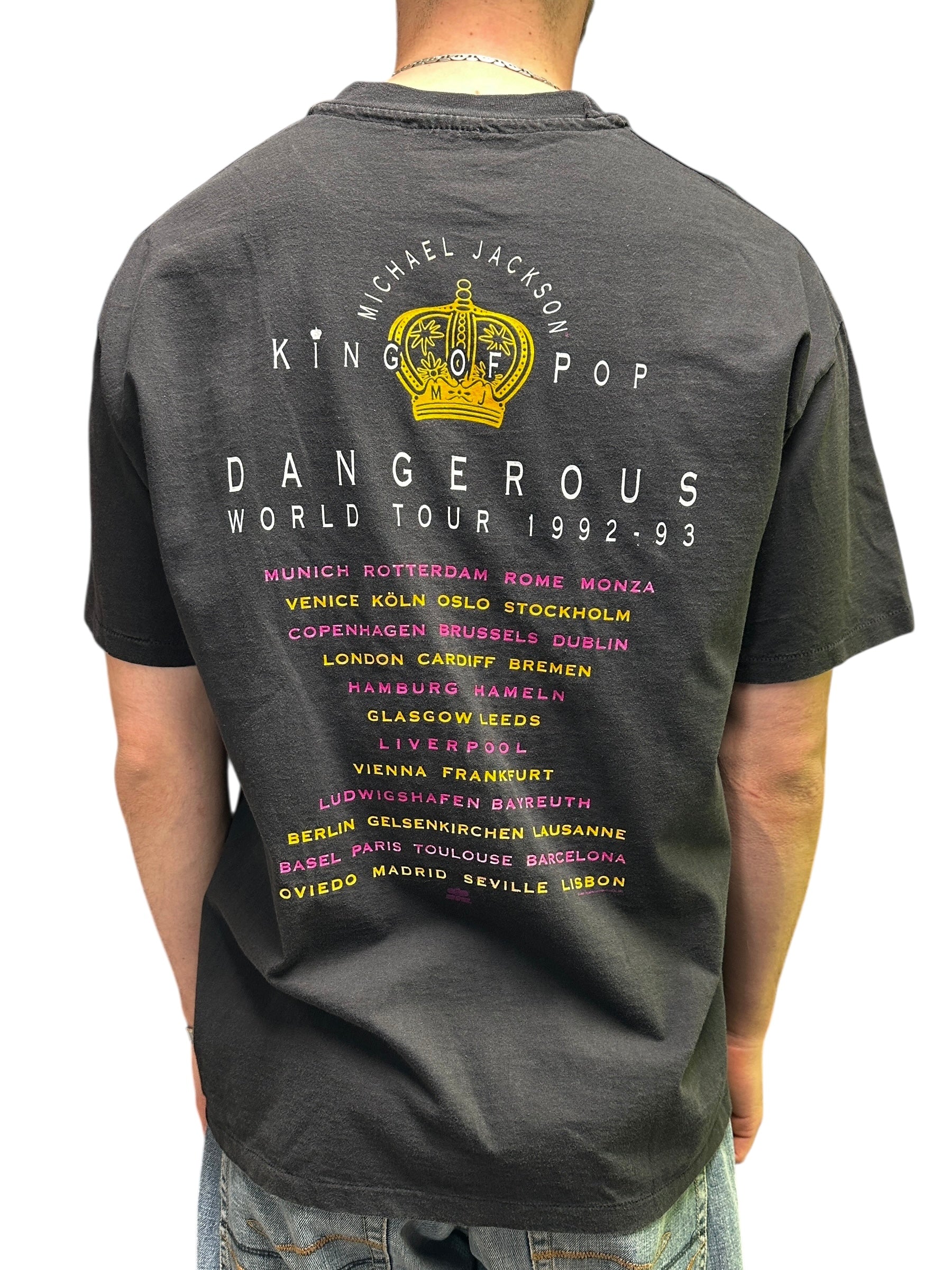 1992 Michael Jackson World Tour Vintage T-Shirt | Hanes USA Single Stitch XL