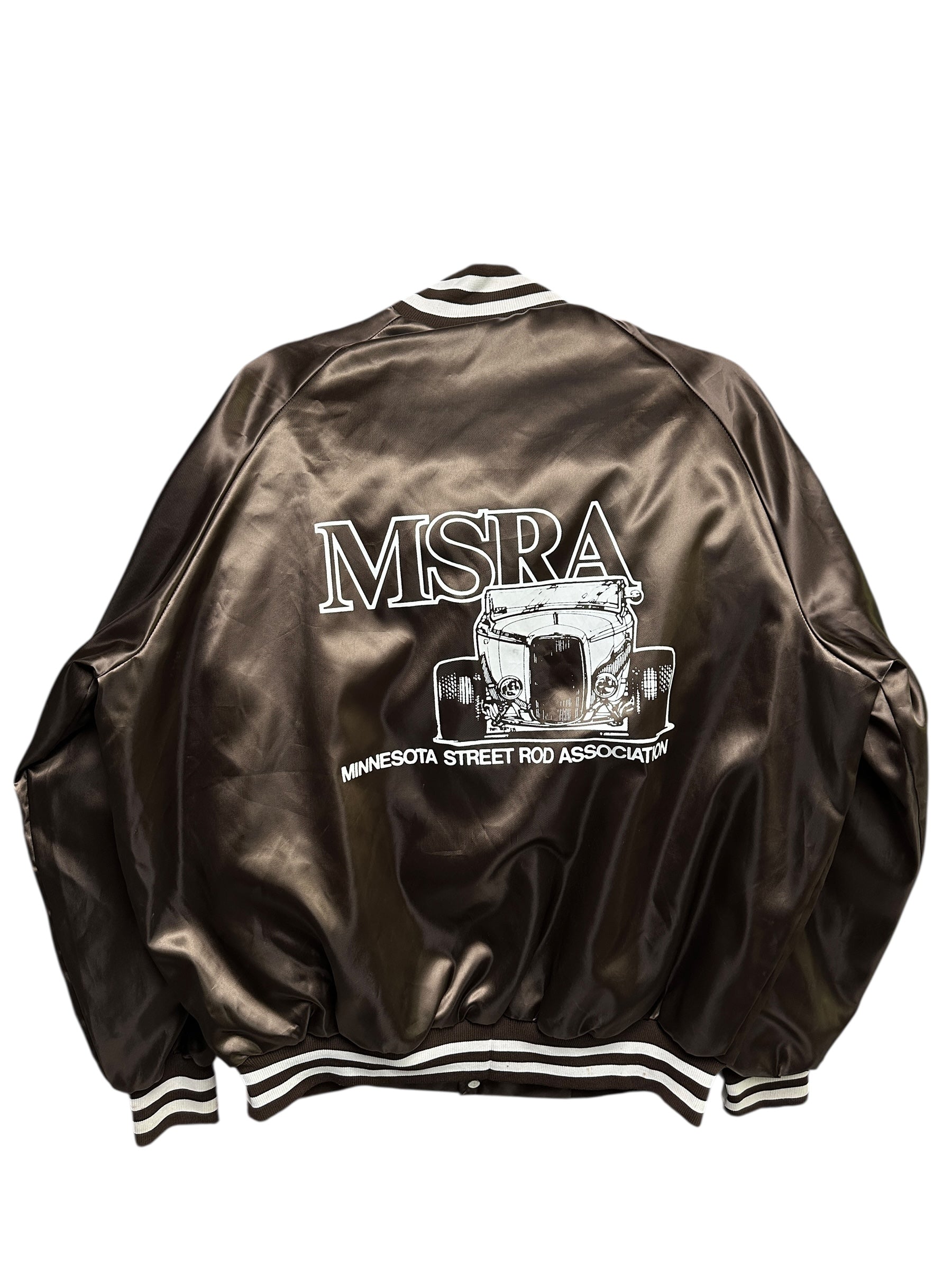 1990s Westark USA Satin Bomberjacke College Hot Rod XL | Men’s Vintage