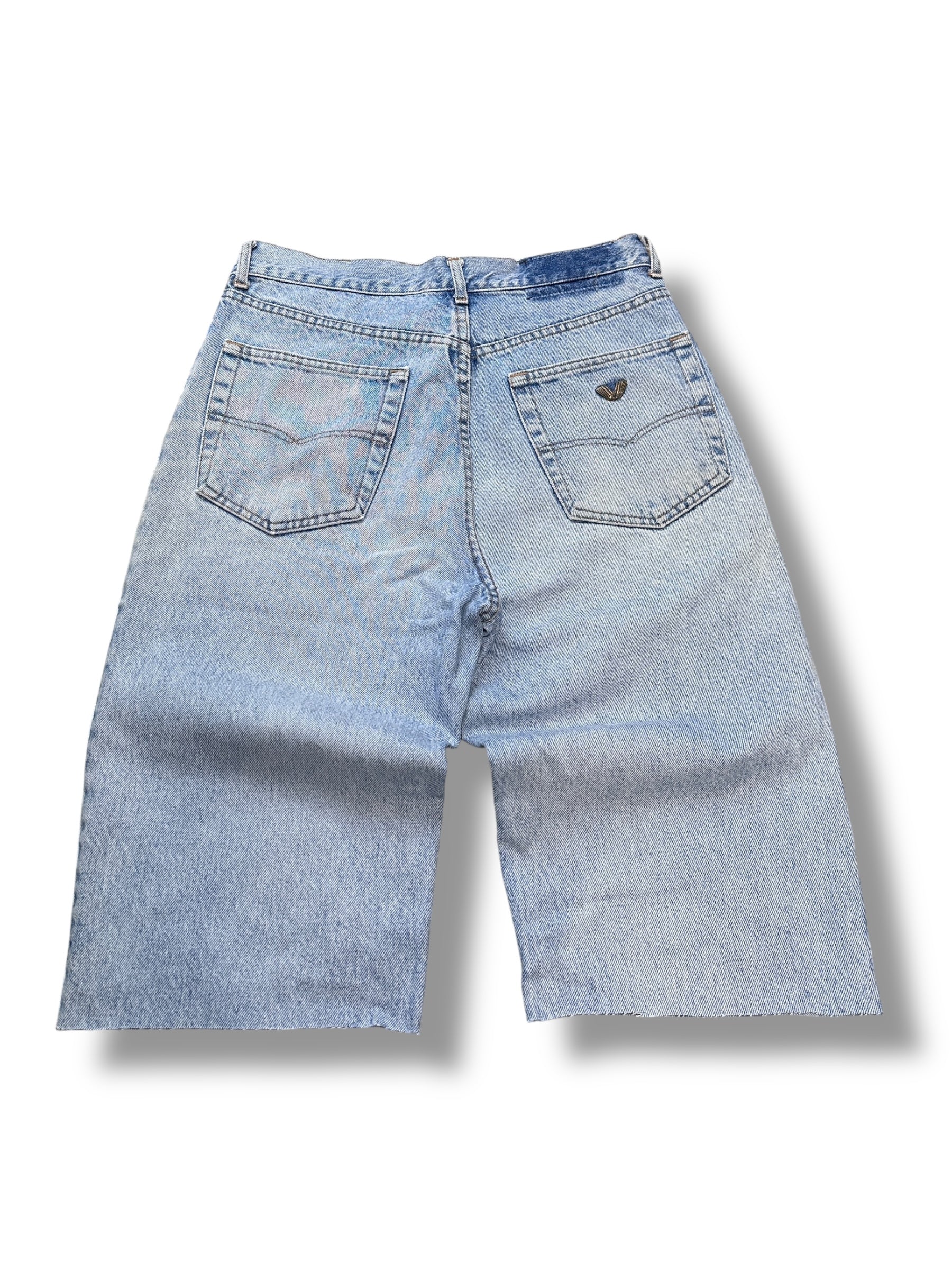 1990s Best Exclusive Wear Jeans Shorts Hellblau | Men’s Size S | Vintage