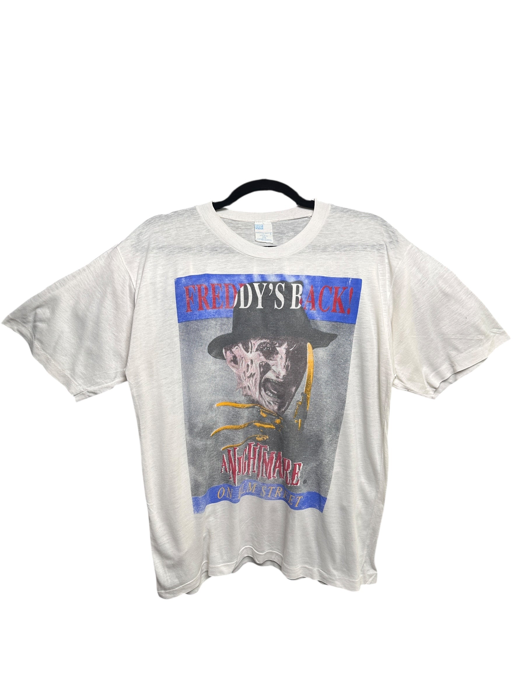 1980s Freddy’s Back Nightmare on Elm Street T-Shirt | Vintage Horror Single Stitch M
