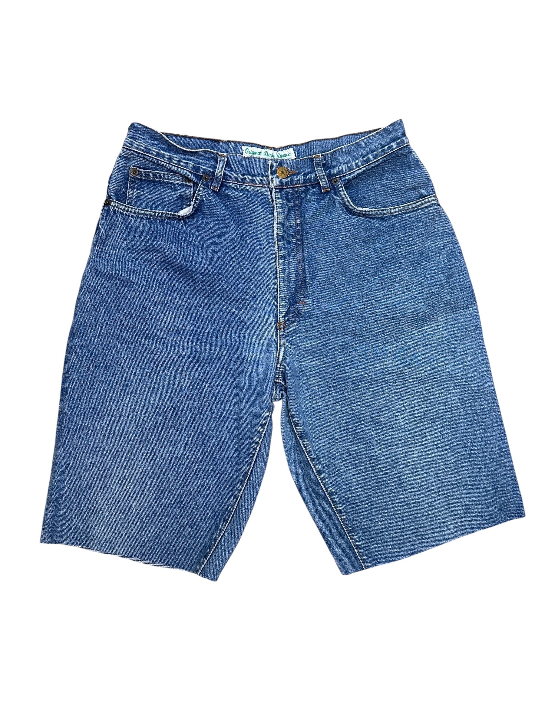 1990s Casucci Jeans Shorts Blau | Men’s Size M | Vintage