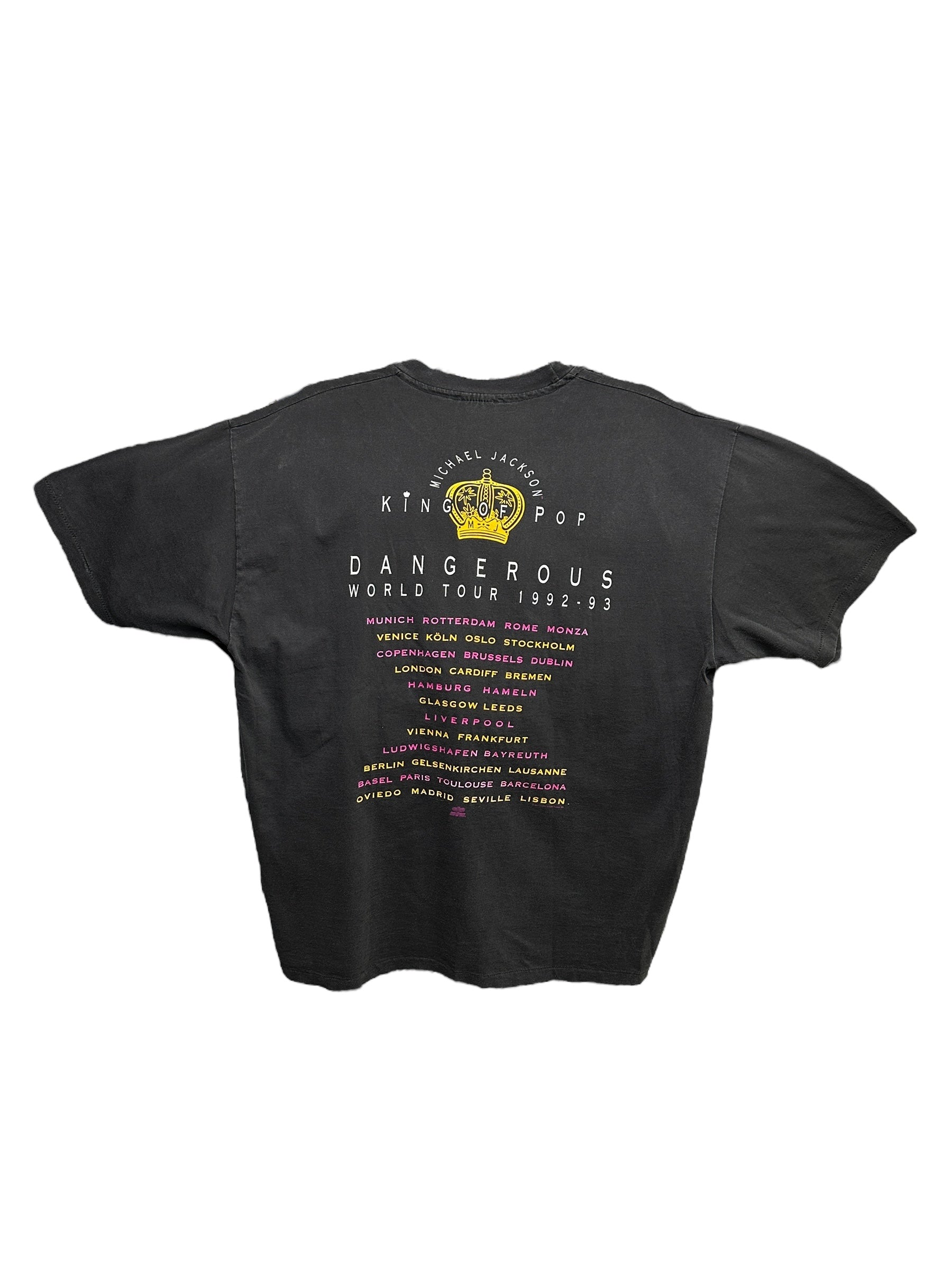1992 Michael Jackson World Tour Vintage T-Shirt | Hanes USA Single Stitch XL