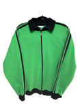 1980s Grasshoppers Two Tone Grün Schwarz Trackjacket Trainingsjacke XXL | Men’s Vintage