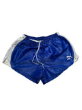 1990s Puma Shorts | Vintage Sporthose Blau Weiß | M