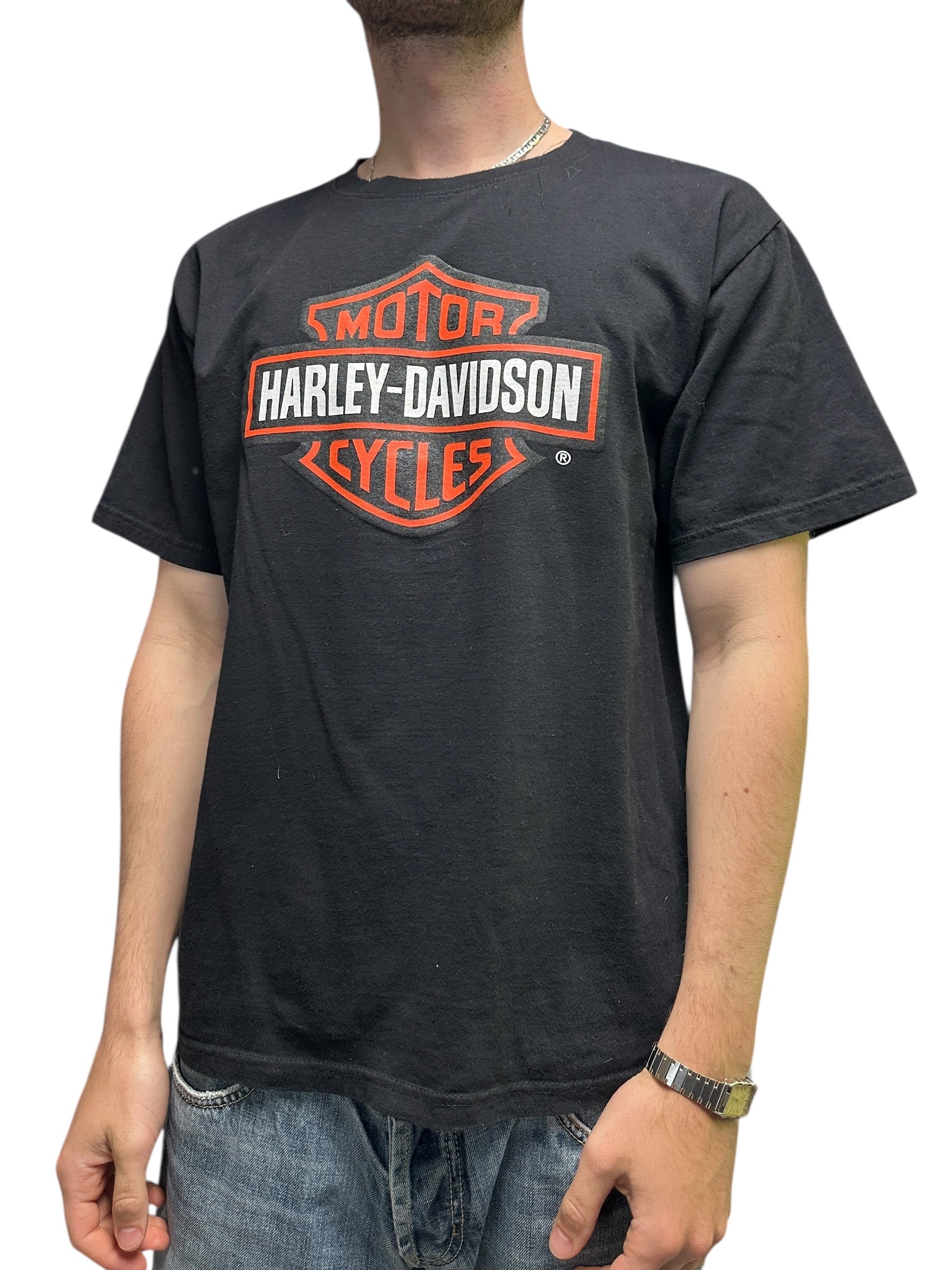1990s Harley Davidson Logo T-Shirt L