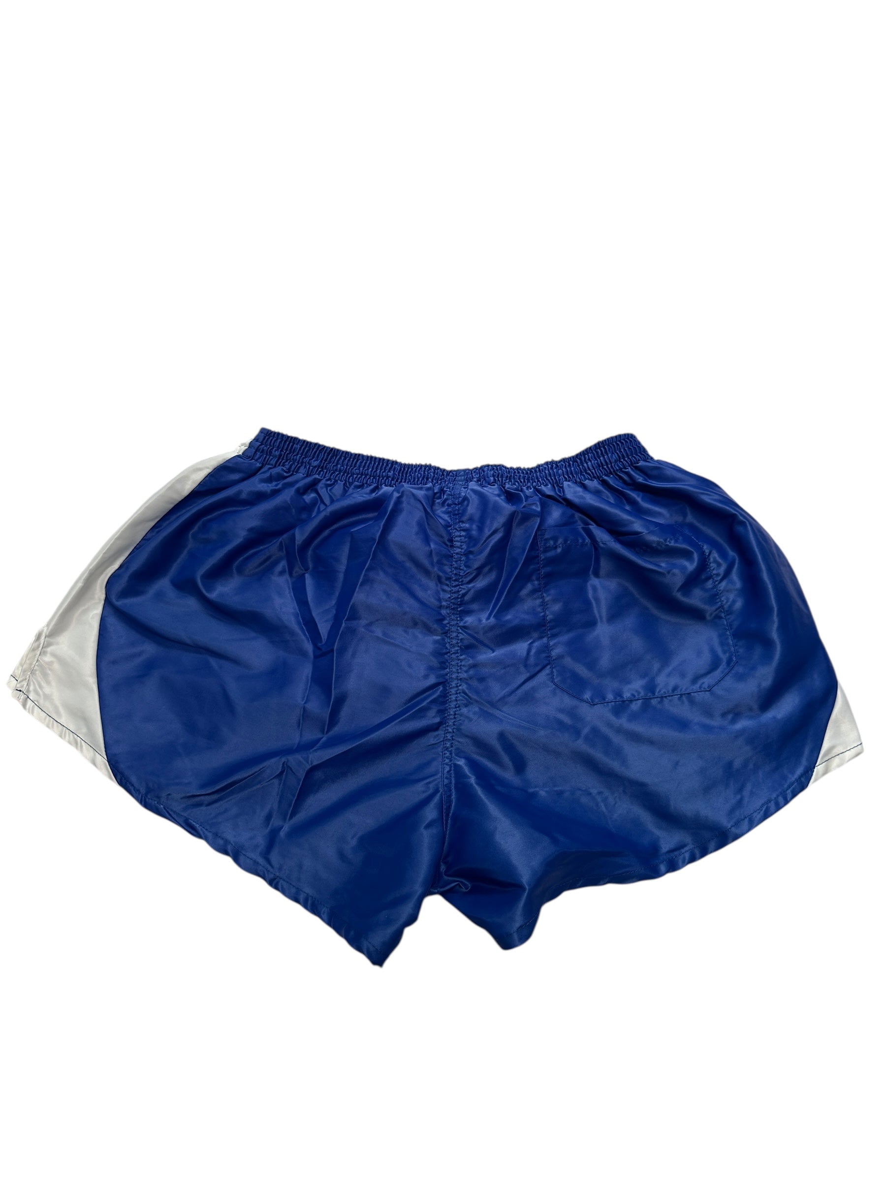 1990s Puma Shorts | Vintage Sporthose Blau Weiß | M
