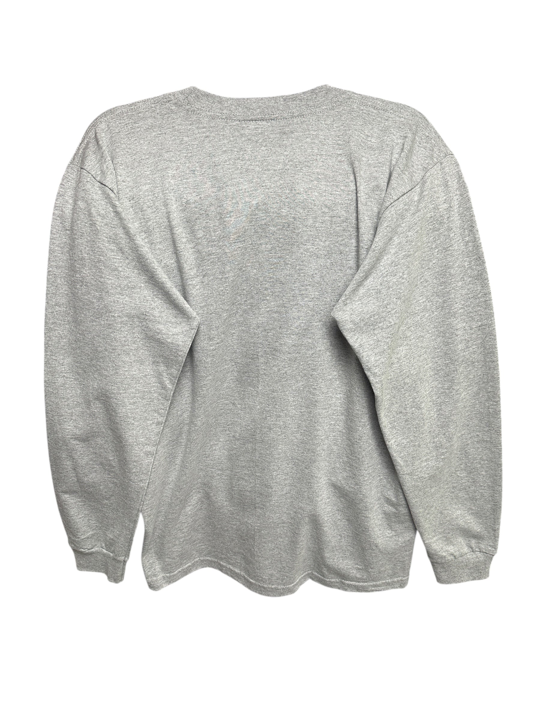 1990s Bayside Heavy Weight Longsleeve Grau Grün M | Men’s Vintage