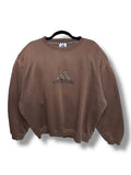1990s ADIDAS SPELLOUT SWEATER BRAUN Oversized| XL MEN’S VINTAGE