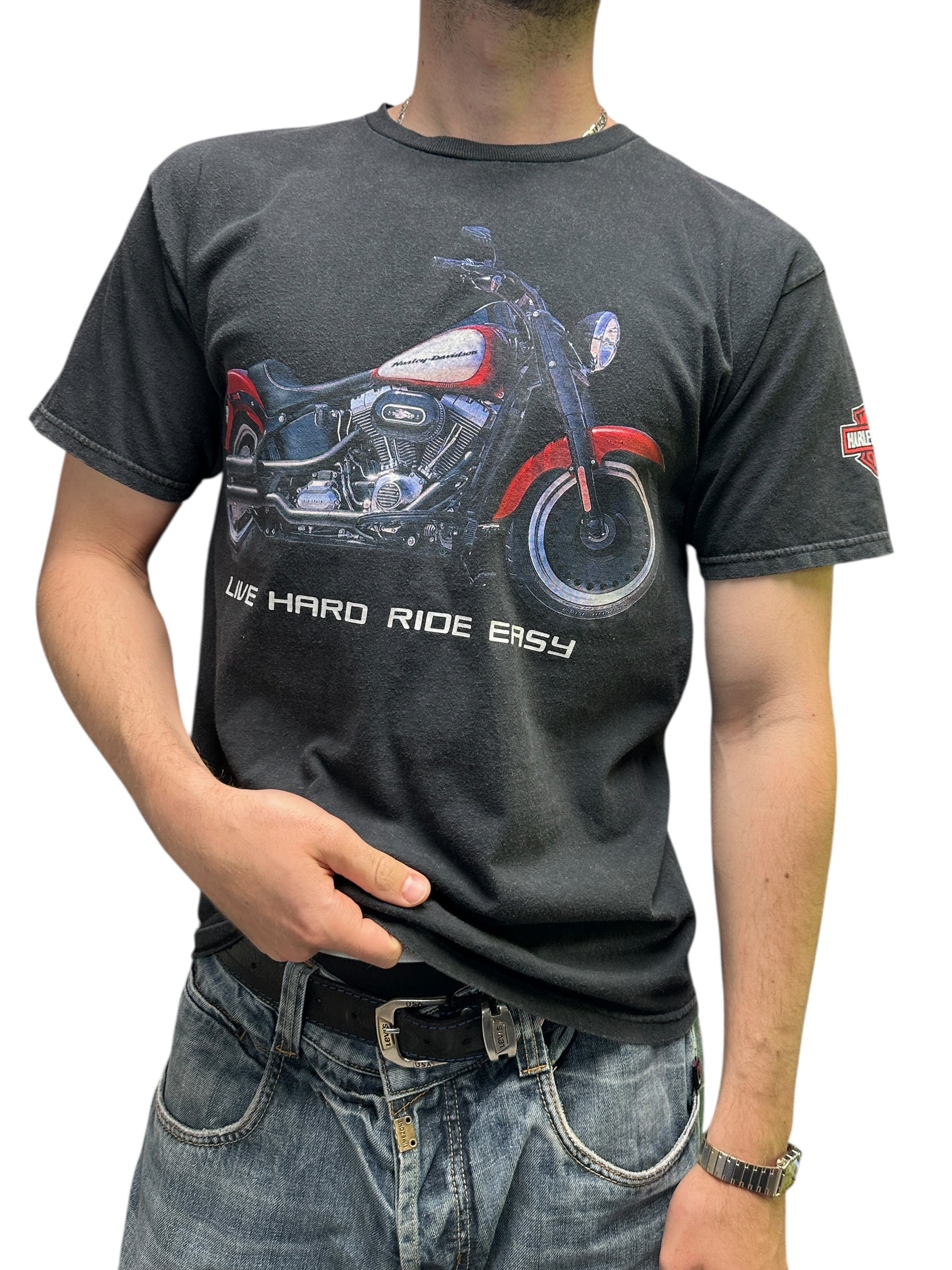 1990s Harley Davidson Las Vegas Motorcycle alstyle T-Shirt M