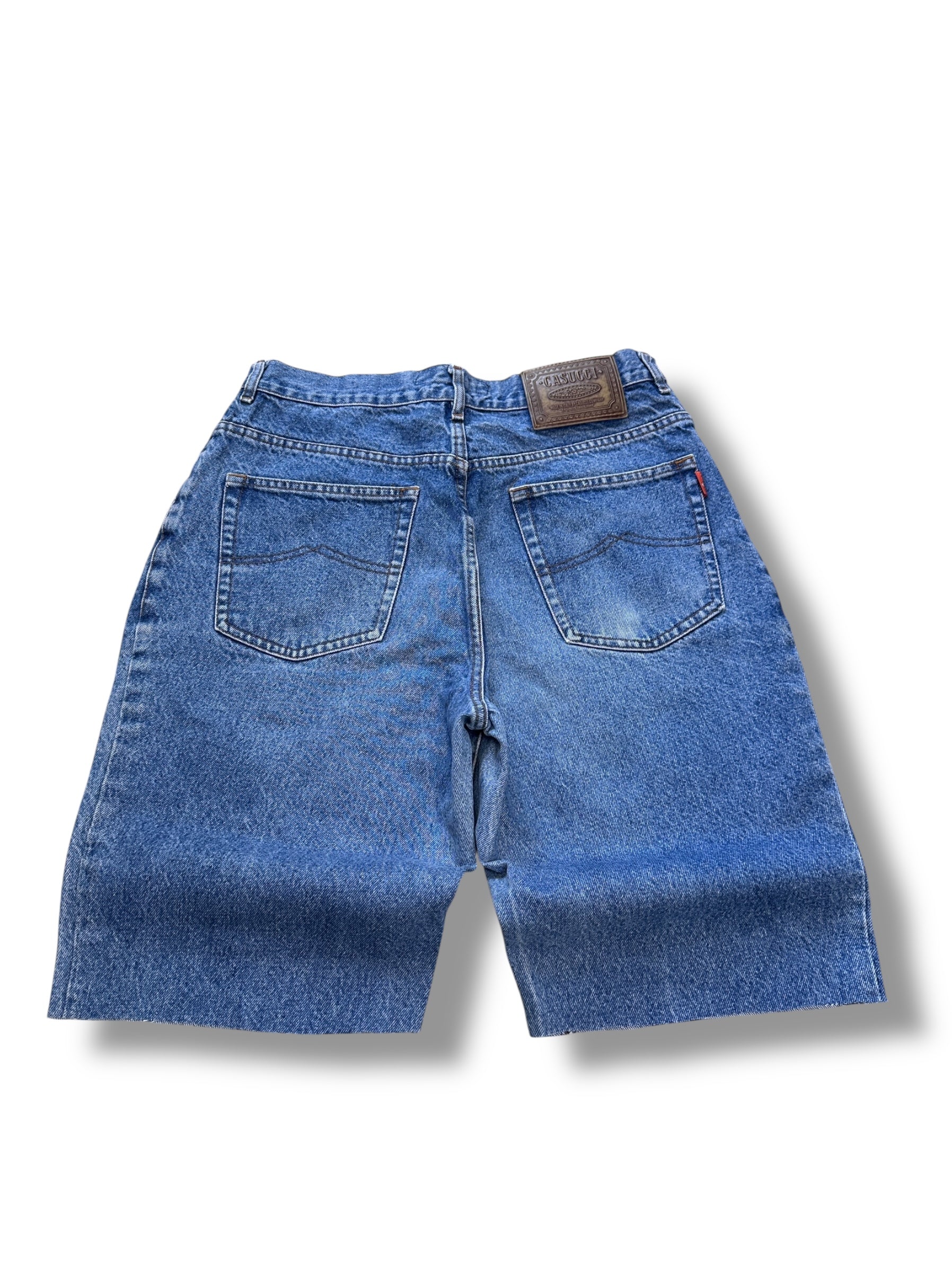 1990s Casucci Jeans Shorts Blau | Men’s Size M | Vintage