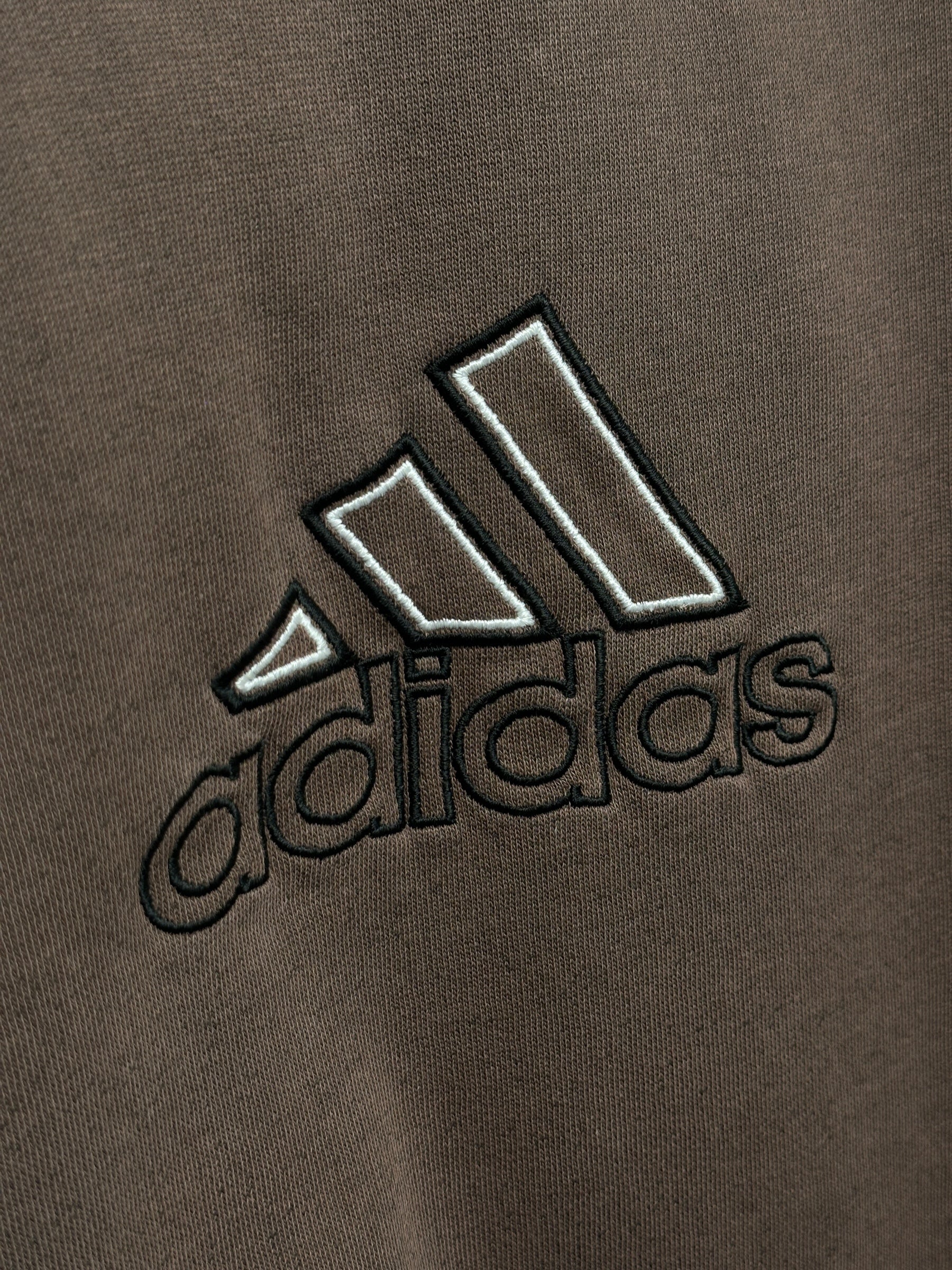 1990s ADIDAS SPELLOUT SWEATER BRAUN Oversized| XL MEN’S VINTAGE