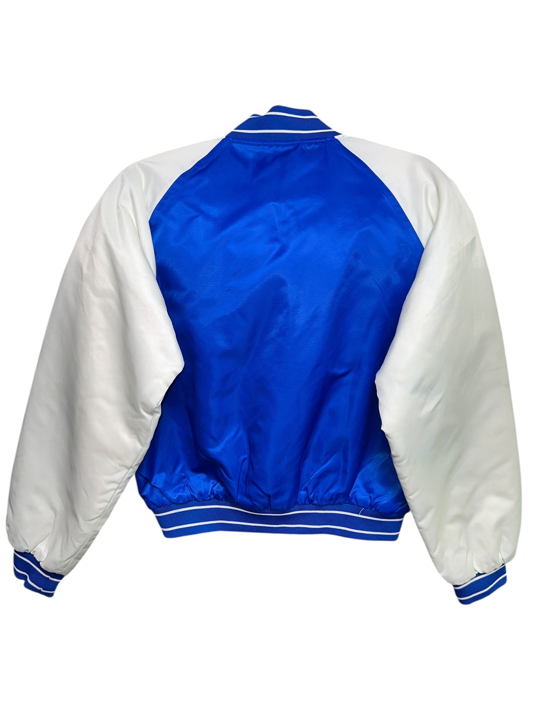 1990s Brooklyn Cooperstown Collegejacke Blau Weiß S| women’s Vintage