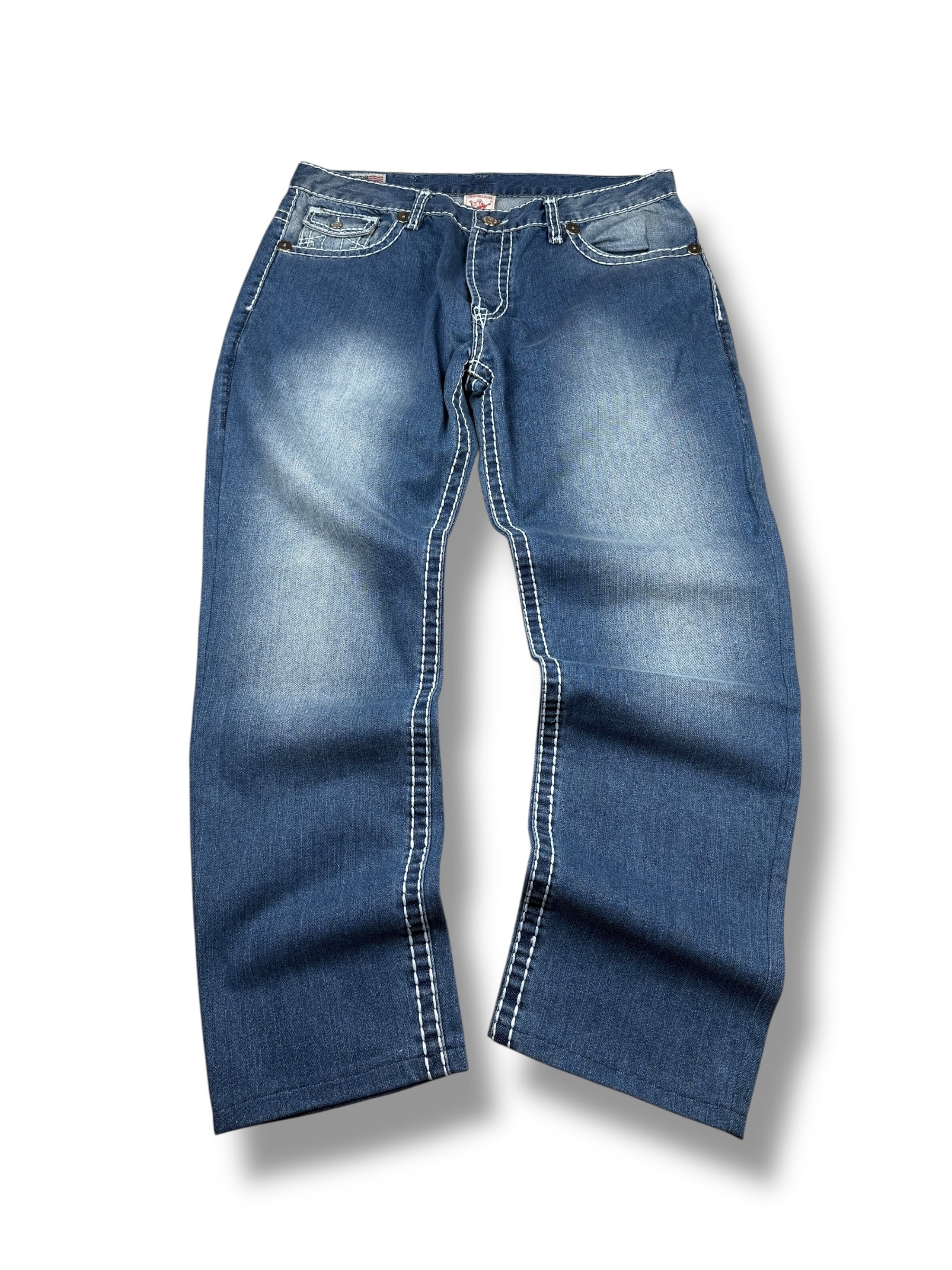 2000s True Religion Billy Big T Blaue Jeans | S (W36 L28)