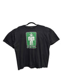 2000s Pot Head Weed Heavy T-Shirt Schwarz Grün M | Men’s Vintage