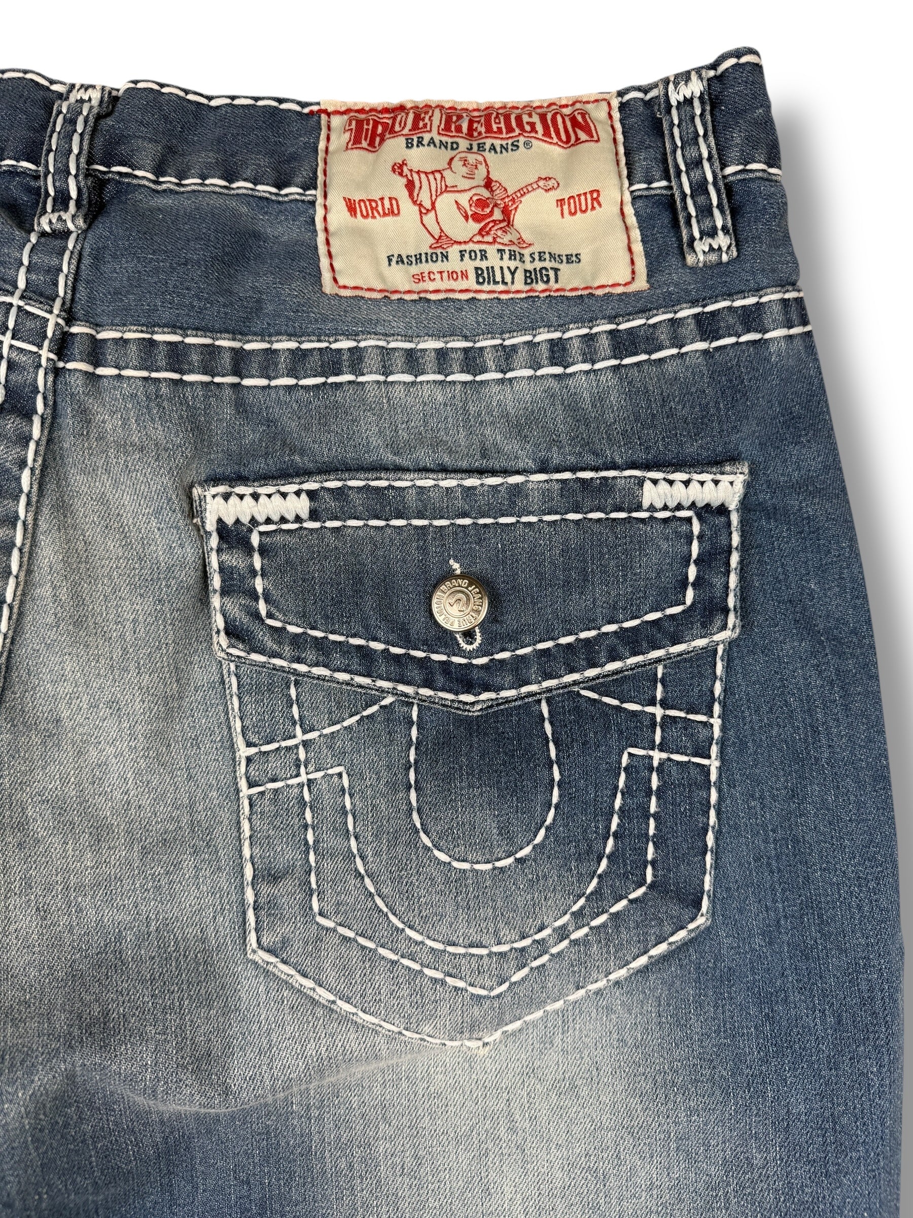 2000s True Religion Billy Big T Blaue Jeans | S (W36 L28)