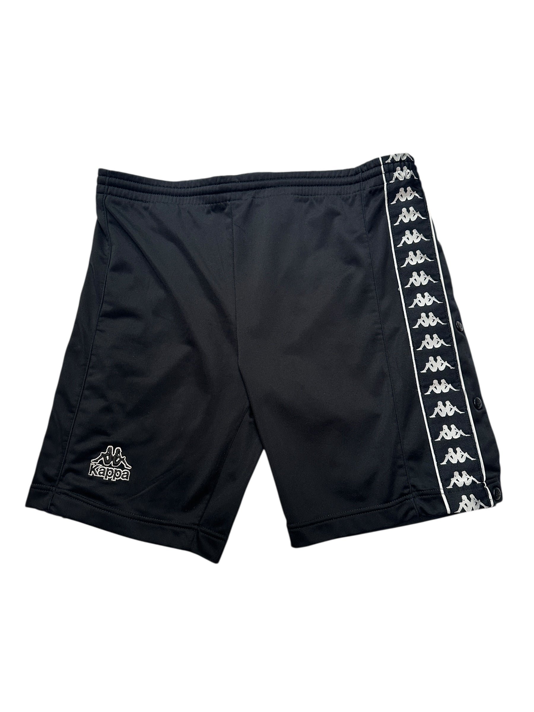 1990s Kappa Trackpants | Vintage Sommer Shorts mit Knöpfen | M