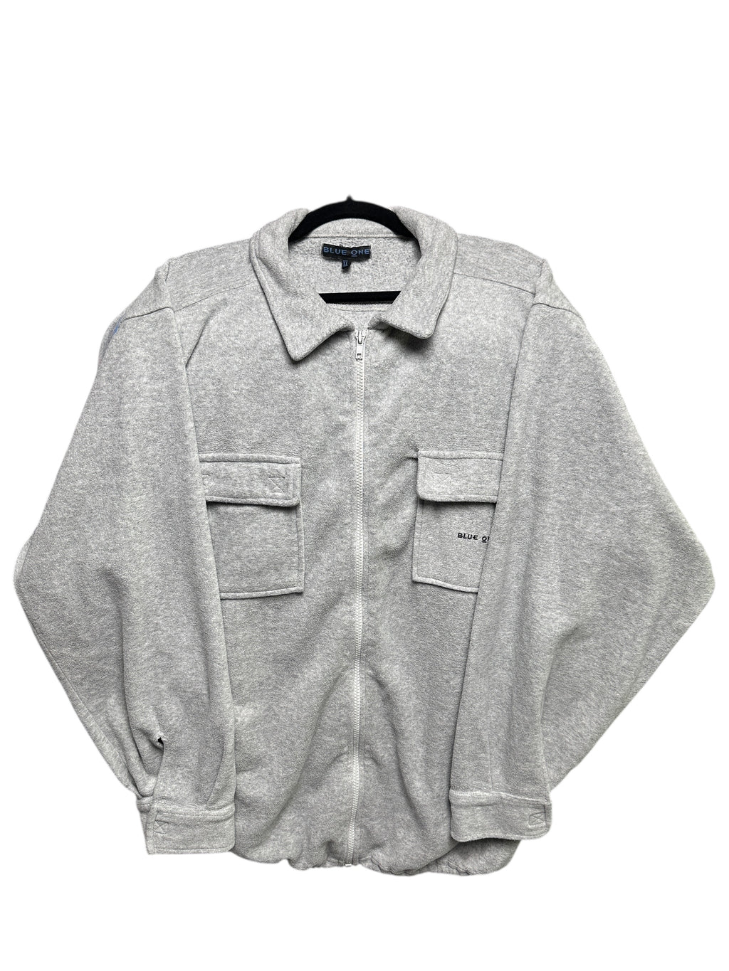 1990s Blue One Fleecejacke Grau | Men’s XL