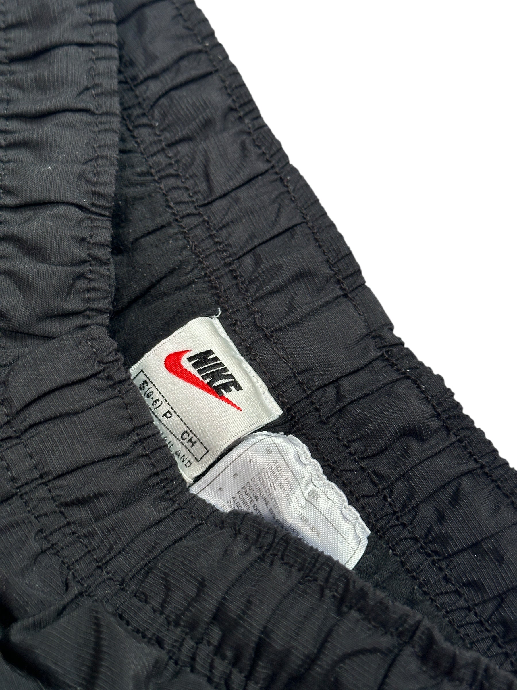 1990s Nike Trackpants Schwarz | Vintage Hose S