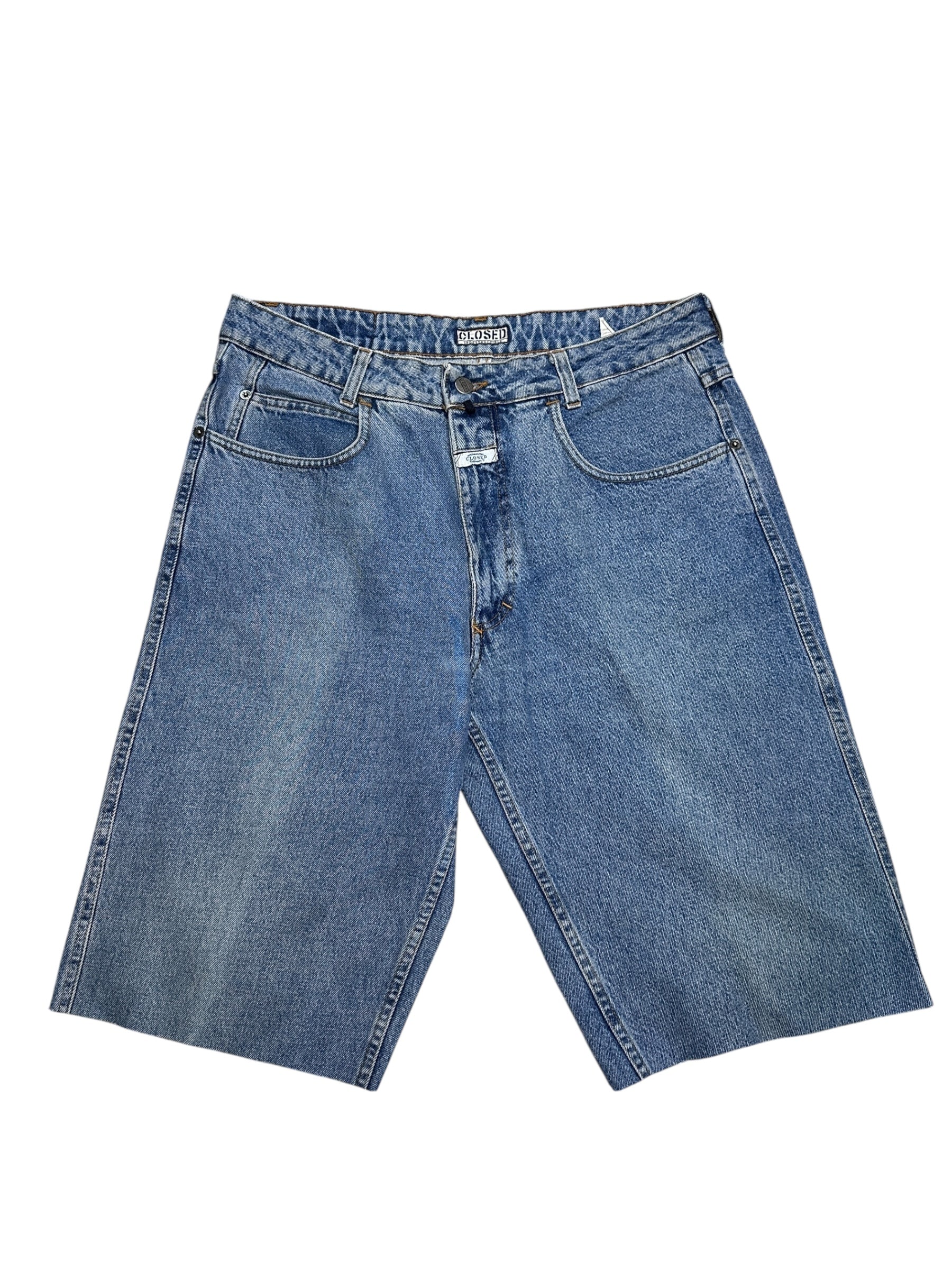 1990s Closed Indestructible Jeans Shorts Blau | Men’s Size M-L | Vintage
