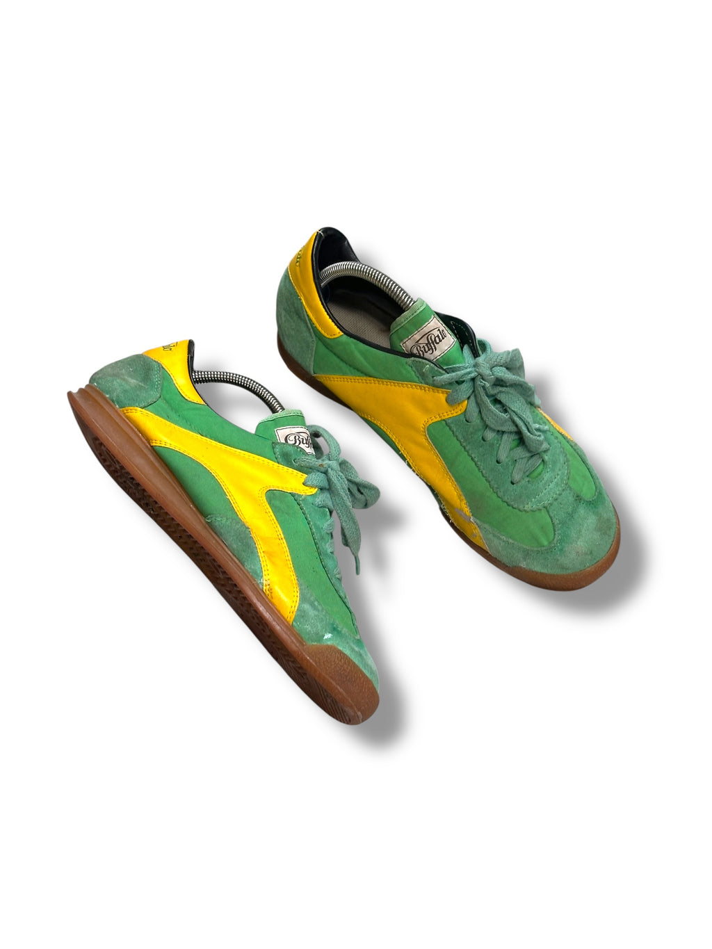 1980s Buffalo Sneaker Grün Gelb | Vintage EU 43