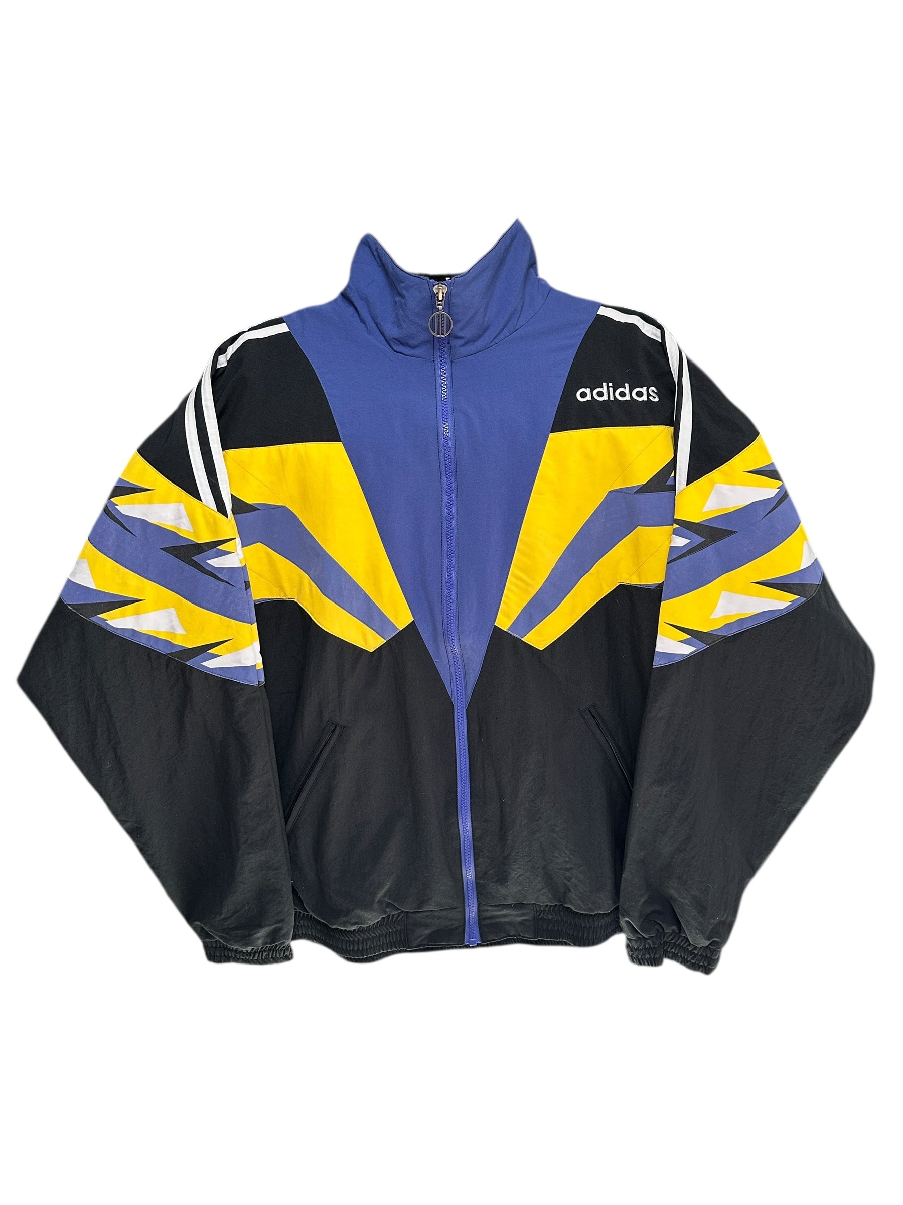 1990s Adidas Trainingsjacke Track Jacket Lila Gelb XL–XXL | Men’s Vintage