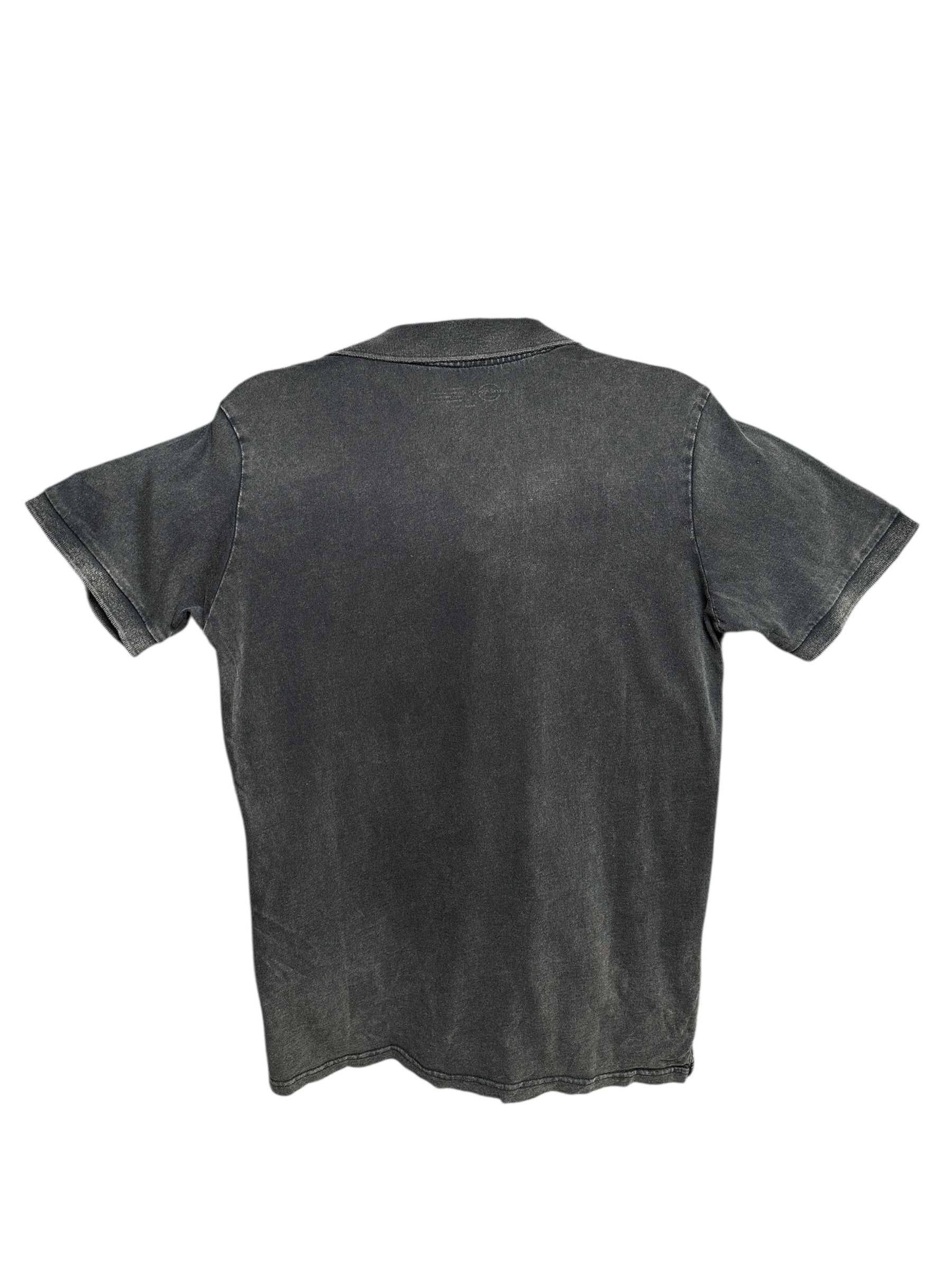 Y2K Hard Rock Café Poloshirt Grau Washed S | Men’s Vintage