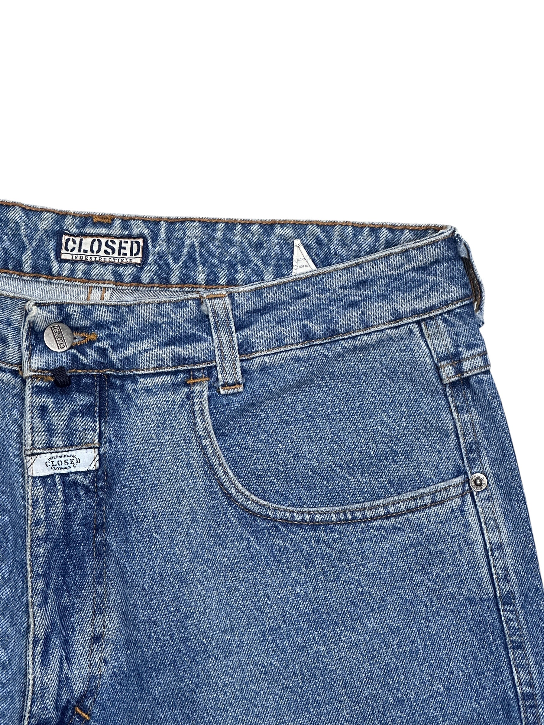 1990s Closed Indestructible Jeans Shorts Blau | Men’s Size M-L | Vintage