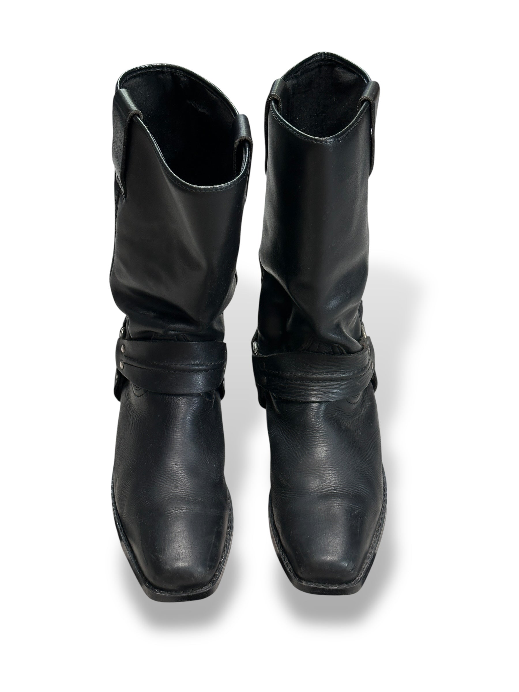 Western Cowboy Boots Herren Schwarz Vintage | EU 42 | Echtleder Made in Europe