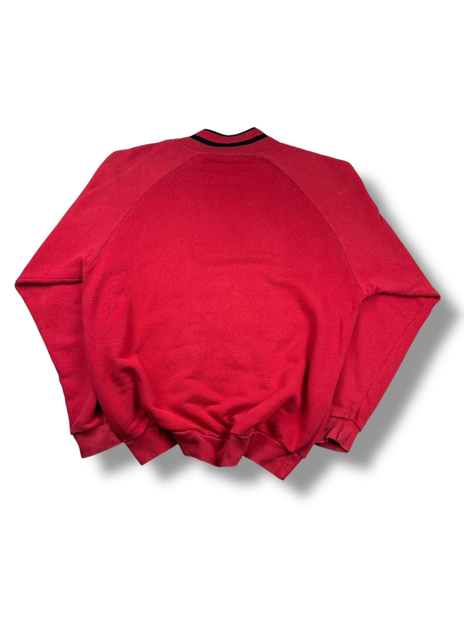 1990s Marc O’Polo Wintersweater Rot “Chansony sans pandes” | Vintage L