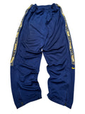 1990s Nike Trackpants Blau Glänzend | USA-Schriftzug XL Vintage
