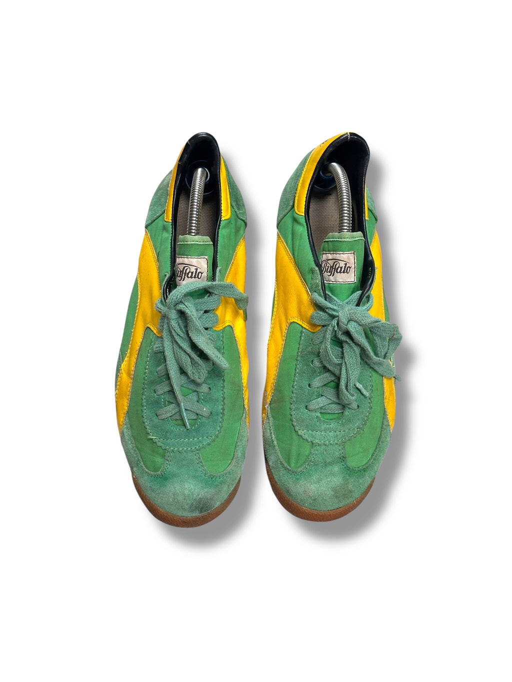 1980s Buffalo Sneaker Grün Gelb | Vintage EU 43