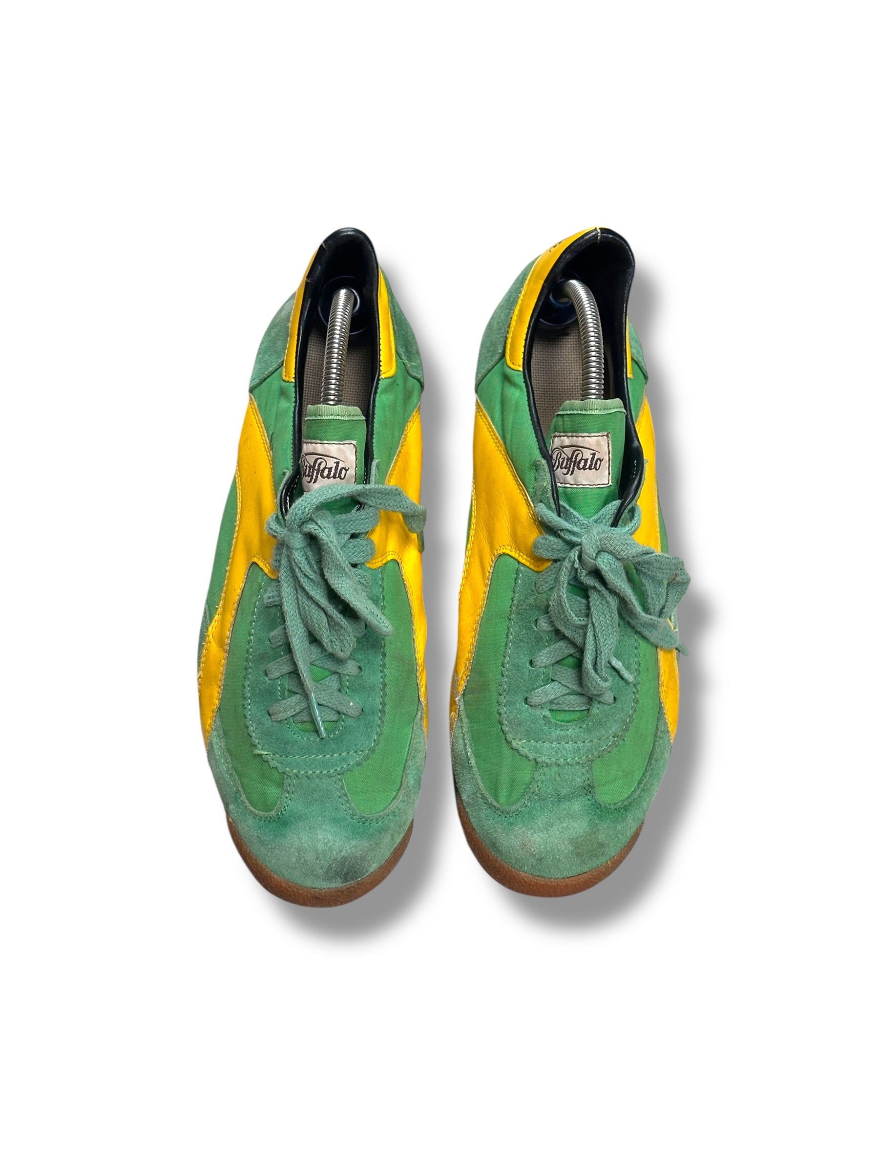 1980s Buffalo Sneaker Grün Gelb | Vintage EU 43