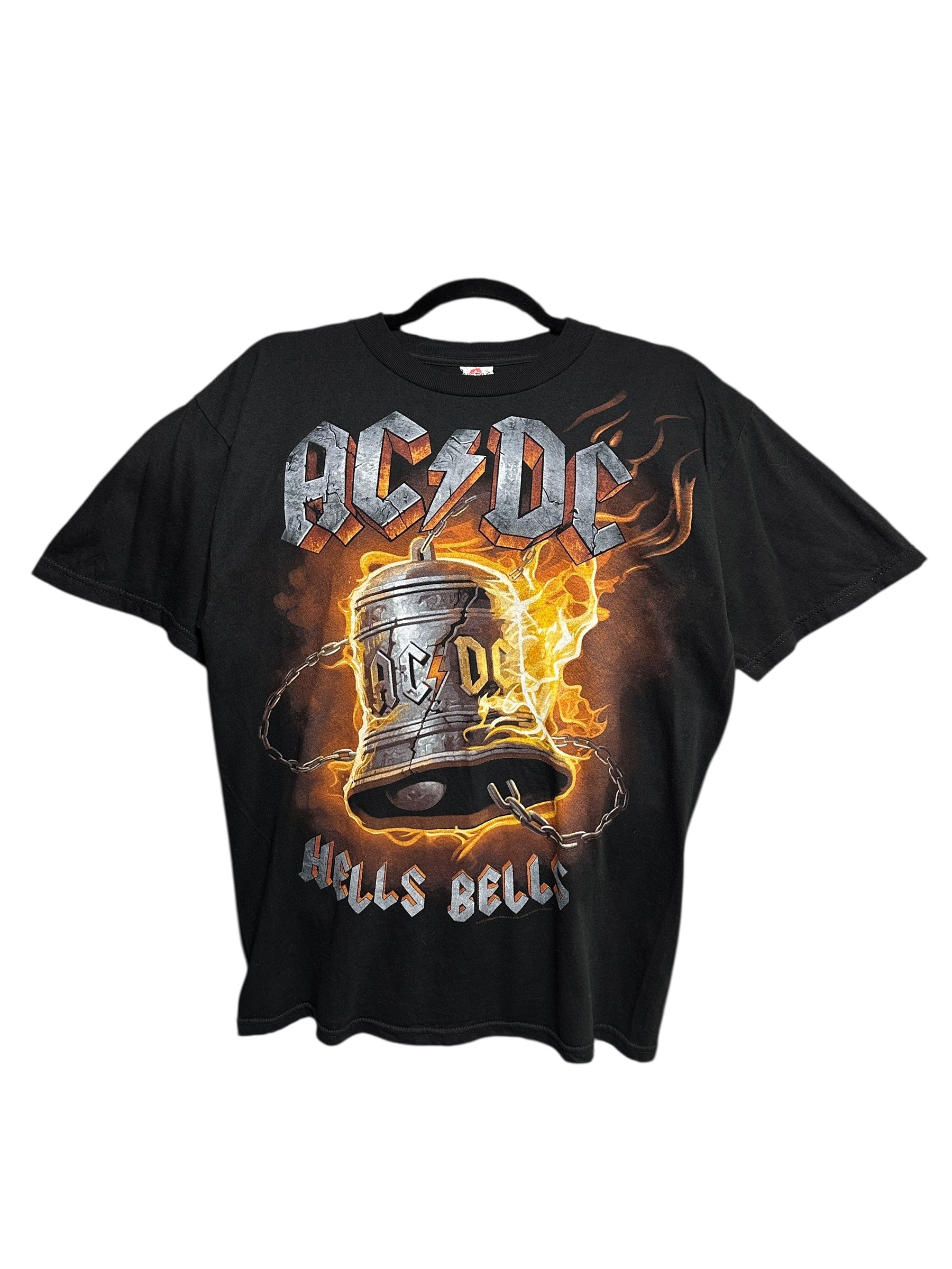 Y2K AC/DC Bandshirt Bells Schwarz Alstyle M | Men’s Vintage
