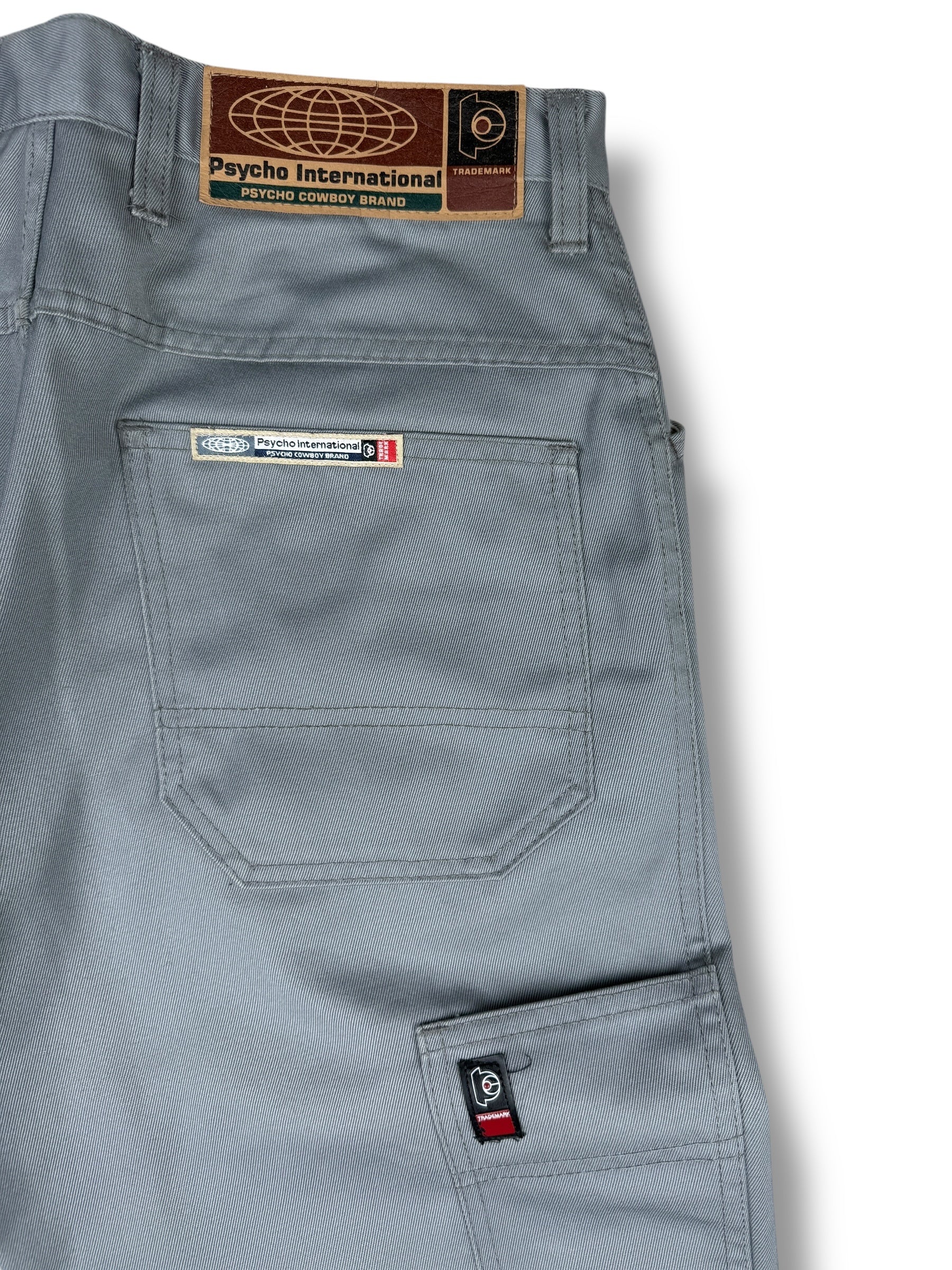 2000s Psycho Cowboy Brand Jeans Stoff Grau| XS (W29)