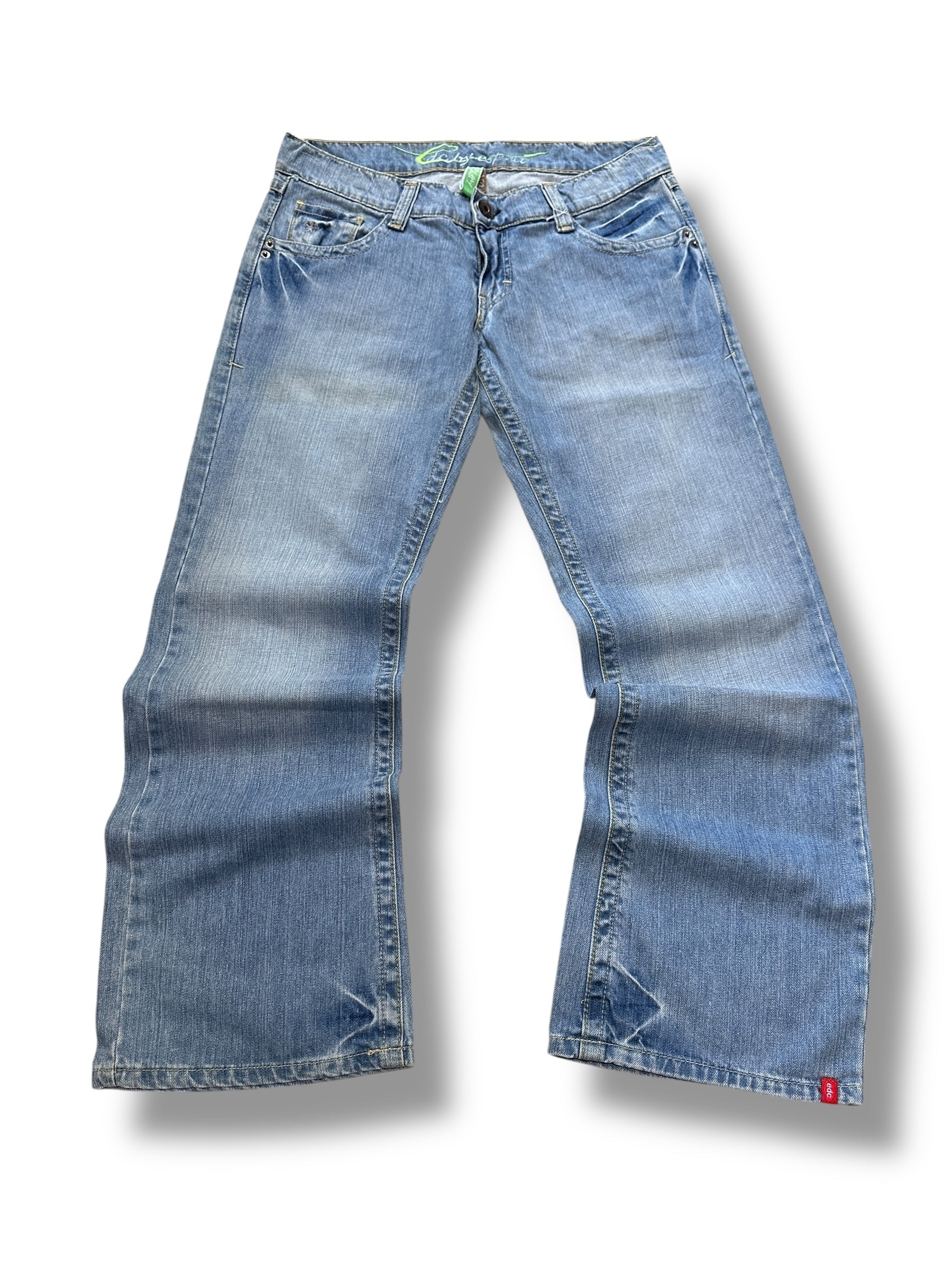 Y2K EDC by Esprit Baggy Jeans Hell mit Stickerei | 38 Women’s W30