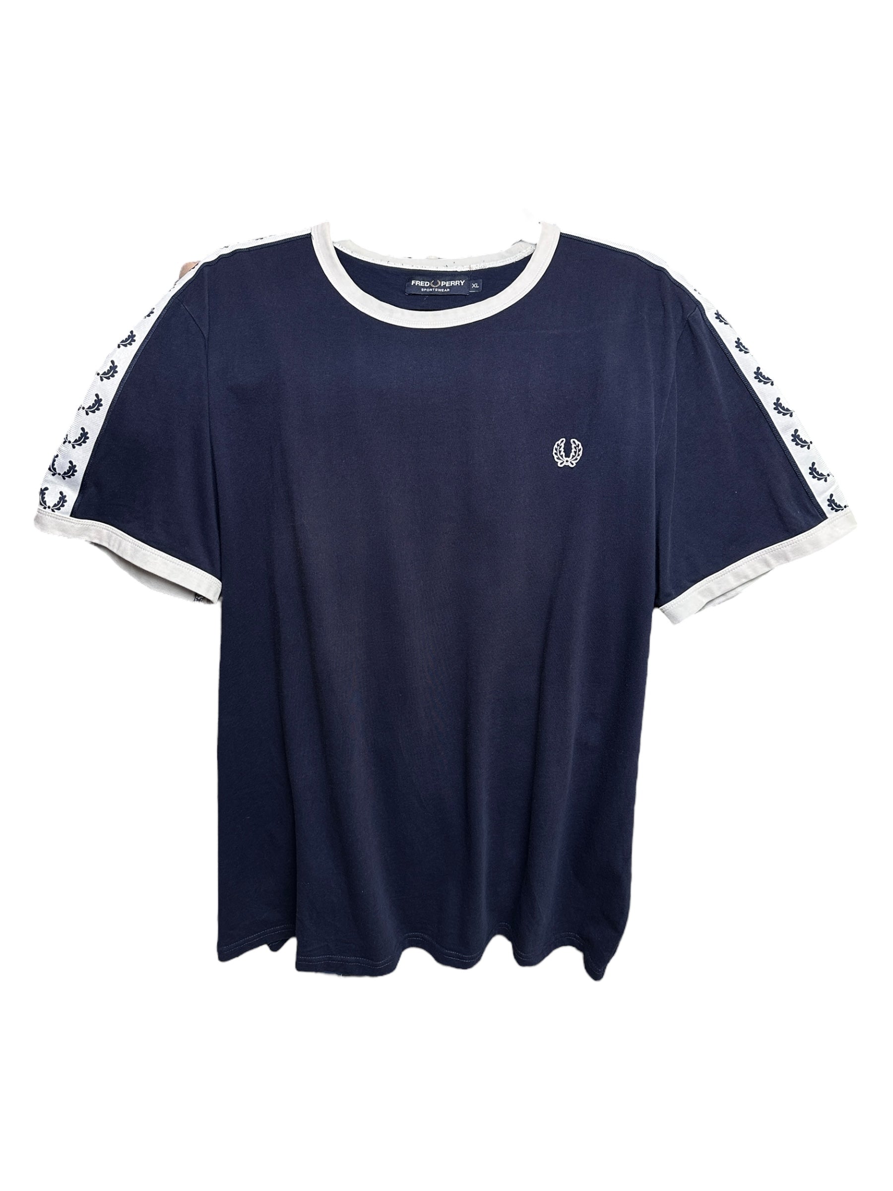 1990s Fred Perry Logo T-Shirt Dunkelblau XL | Men’s Vintage
