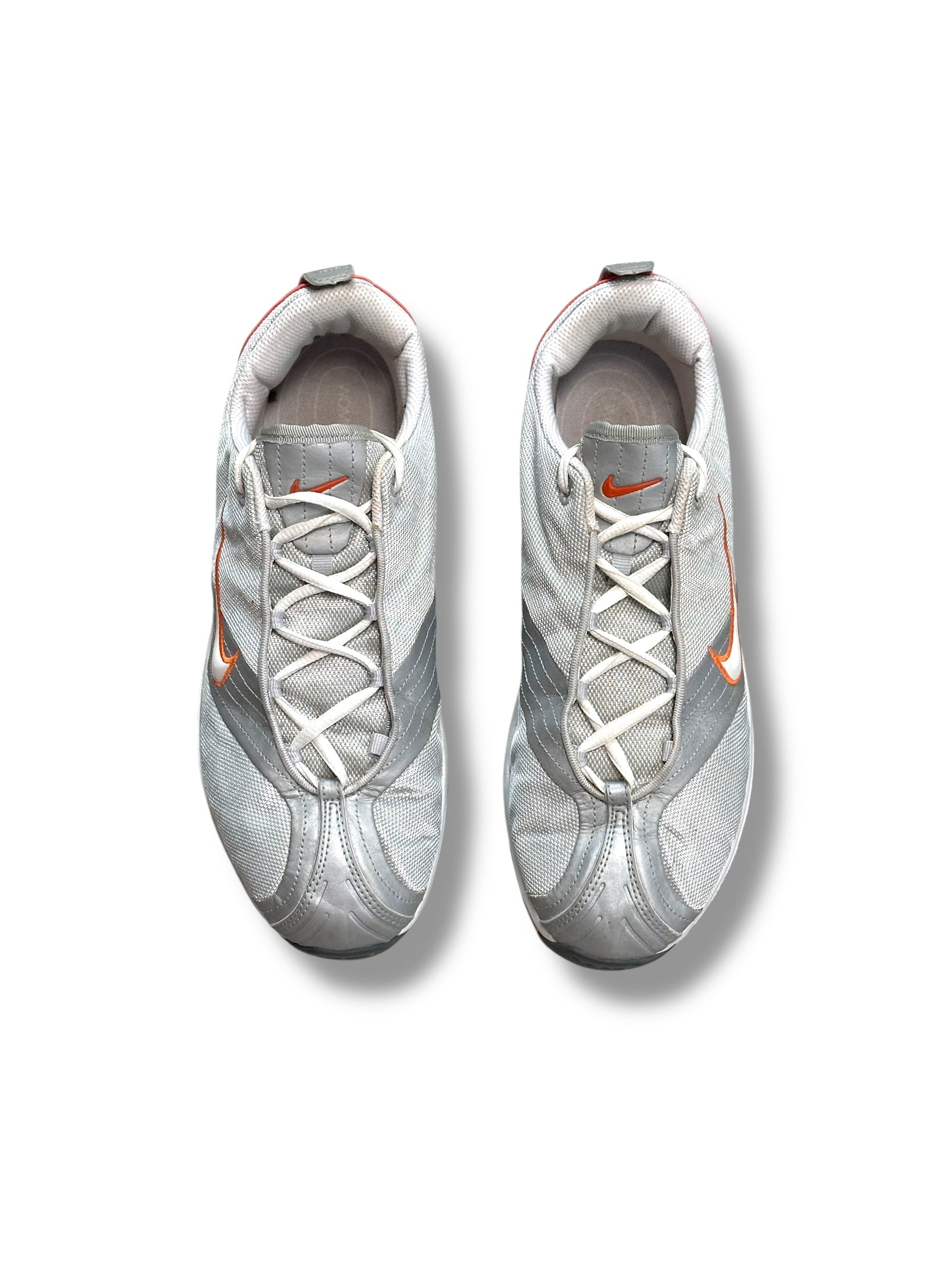2005 Nike Air 310218-101 Silver/Orange | Herren US 8.5 (EU 42.5)