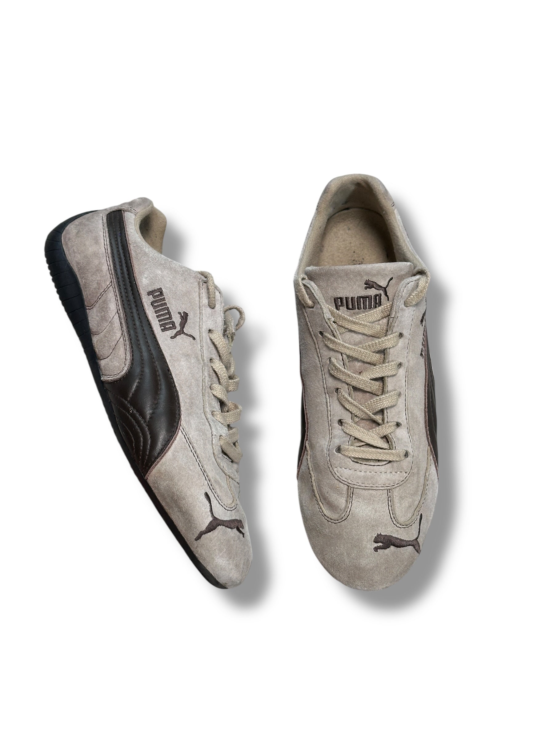 Y2K Puma Speedcat Braun/Greige Vintage Sneaker | Herren EU 44