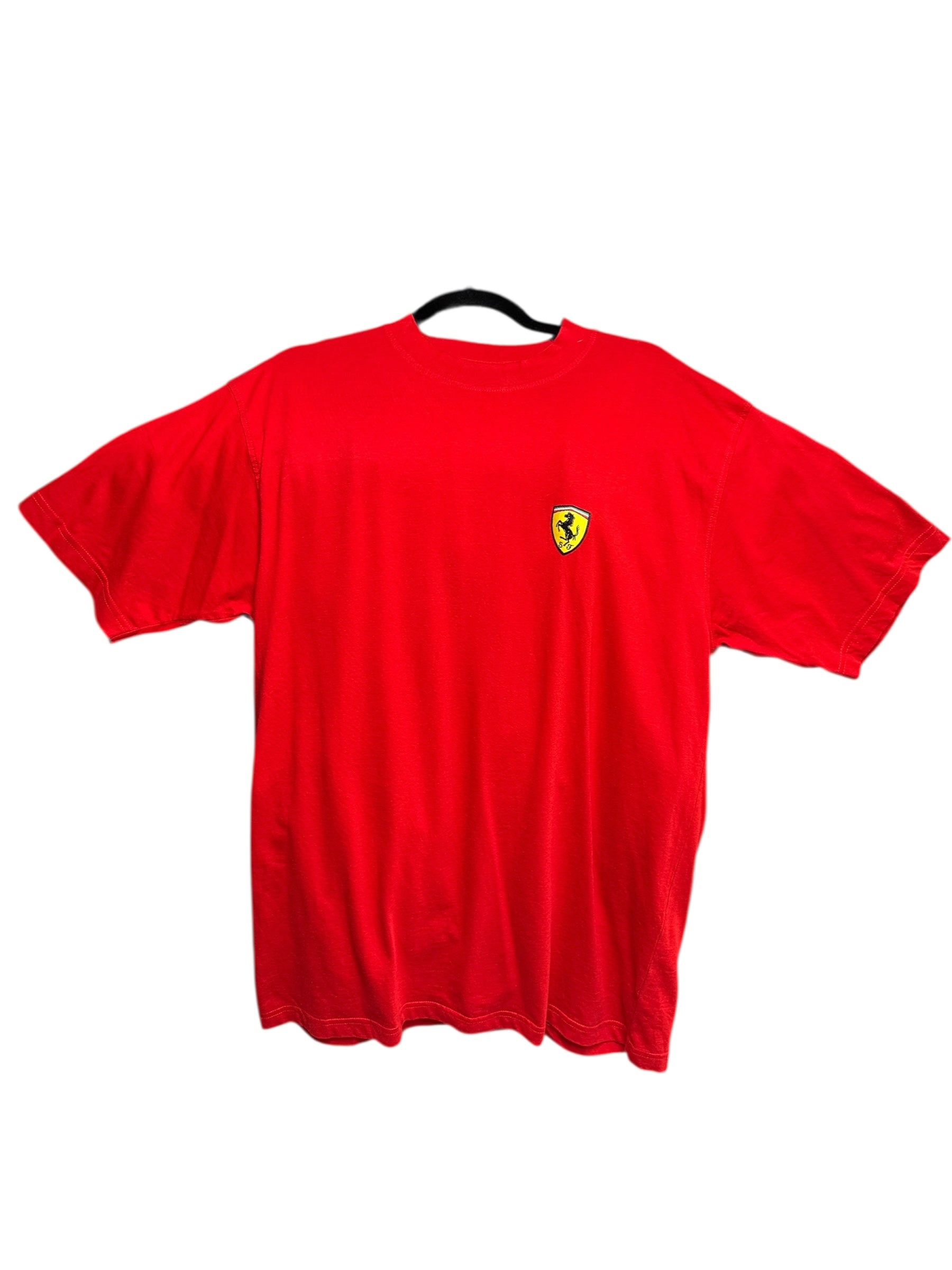 2002 Vintage Ferrari T-Shirt | Rotes Y2K Tee Herren XL