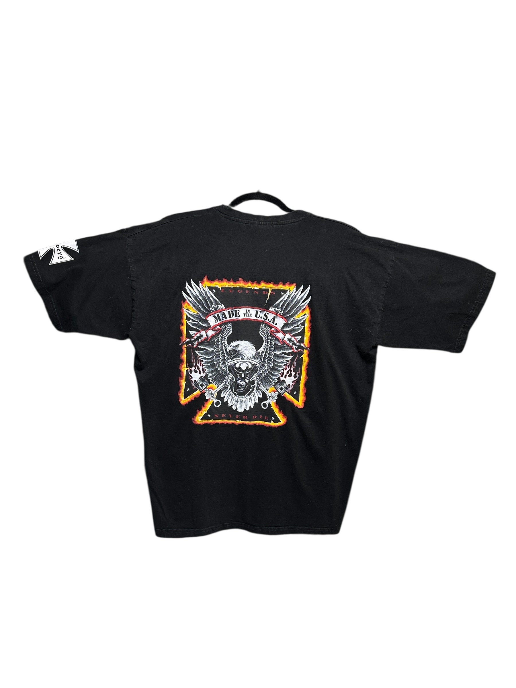 1990s Heavy Tribal East Coast Choppers T-Shirt XL